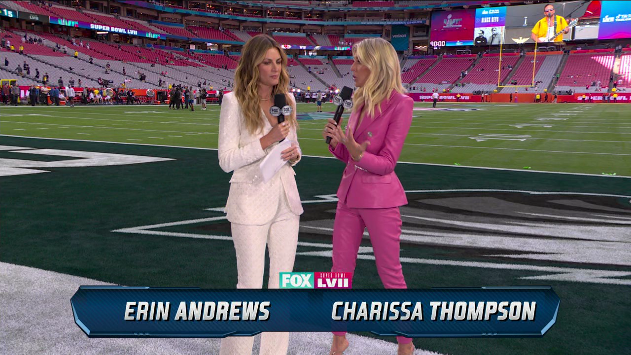 Charissa Thompson Pink Suit - Super Bowl
