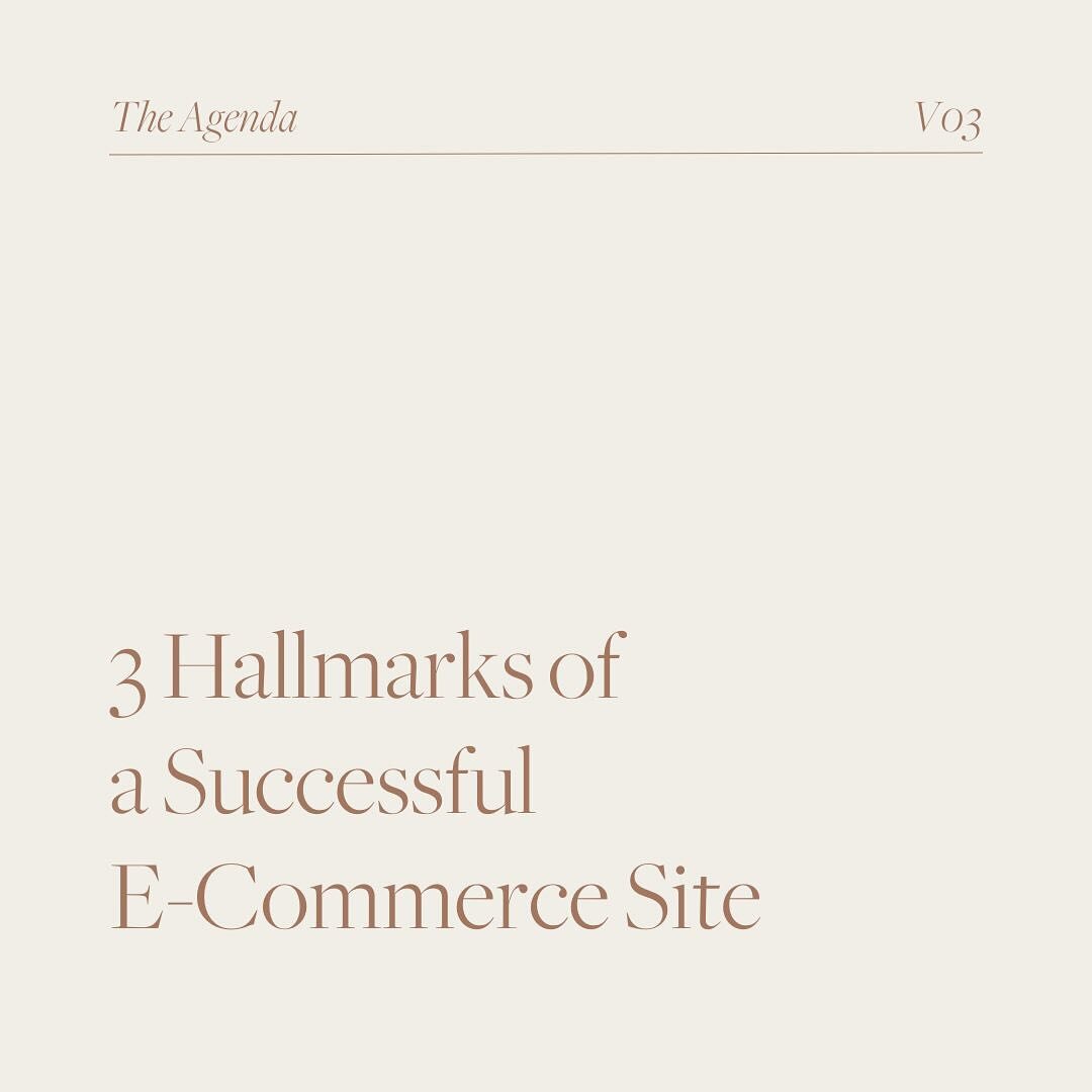 Why is it important to invest in e-commerce, and what are the hallmarks of a successful e-commerce site?&nbsp;An e-commerce platform is a critical extension of one&rsquo;s brand. In our latest series, The Agenda, Caitlin Hill of @citrusandcedars expl