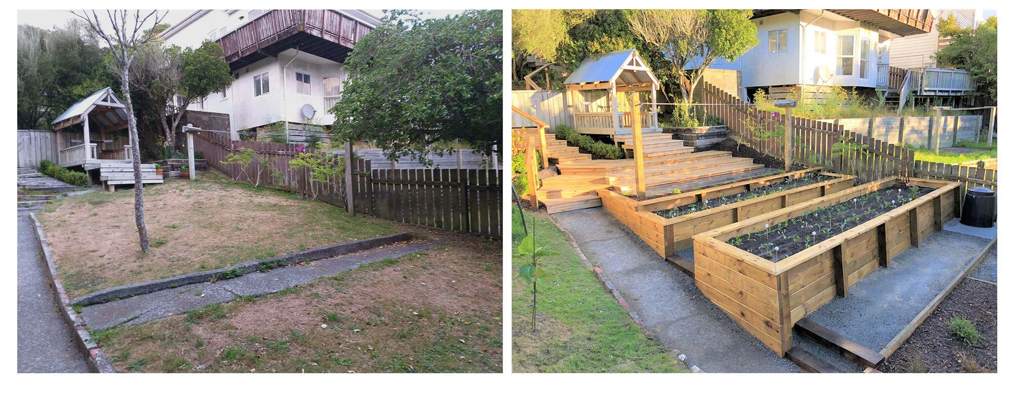Northland Landscape. Before and after the Nice Pozi team work their magic.