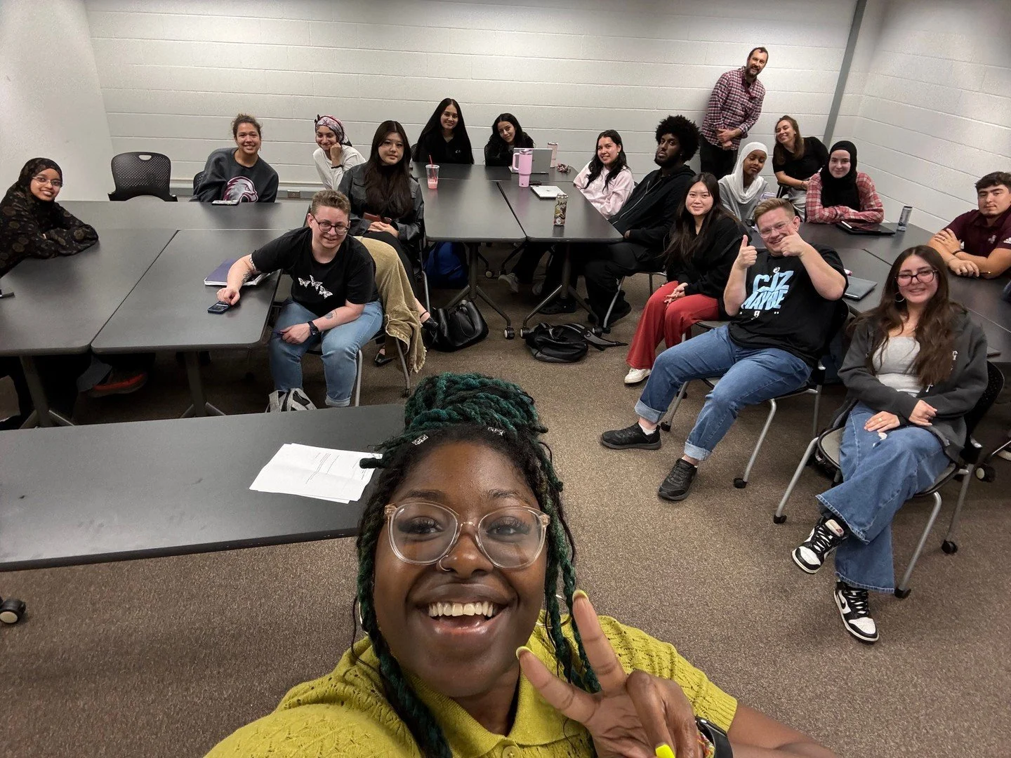 In the last few weeks I had the opportunity to speak with student constituents at Augsburg. One class I attended focused on public speaking skills, the other on problem solving in urban planning. 
Students asked fantastic questions and showed a real