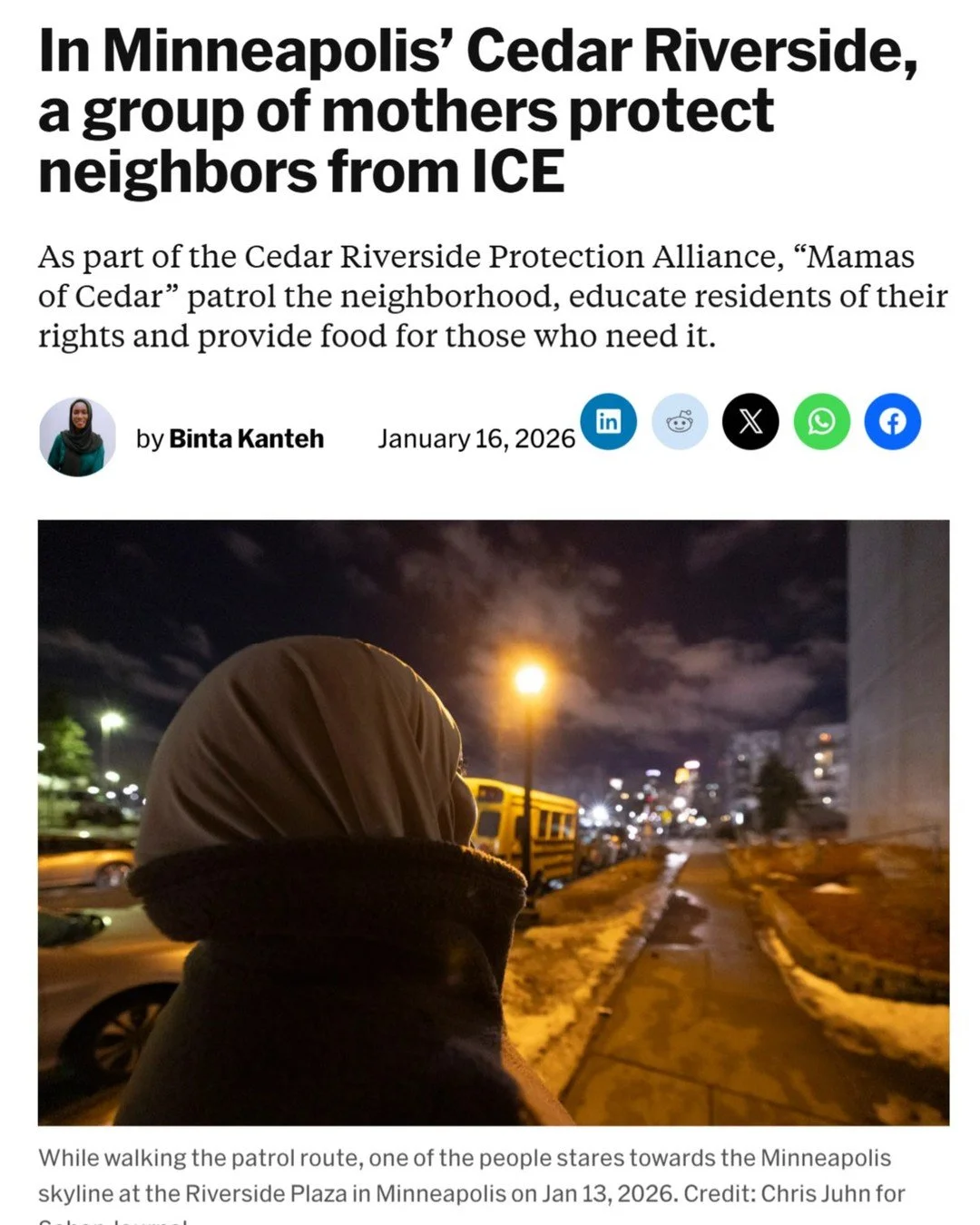 Idil Ahmed: &ldquo;Every bill is becoming a burden. We&rsquo;re coming to realize, as we continue to help, more and more needs are coming because people have been home for more than a month now and that means no income. Assets or savings that they ha