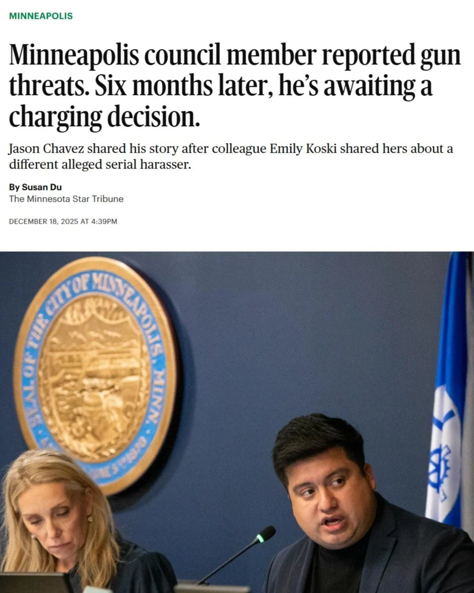 "If this can happen to folks like me, like my colleague Koski and other city leaders, what does this mean for our residents who are also having to navigate this process, and likely are not receiving the protection that they&rsquo;re looking for?