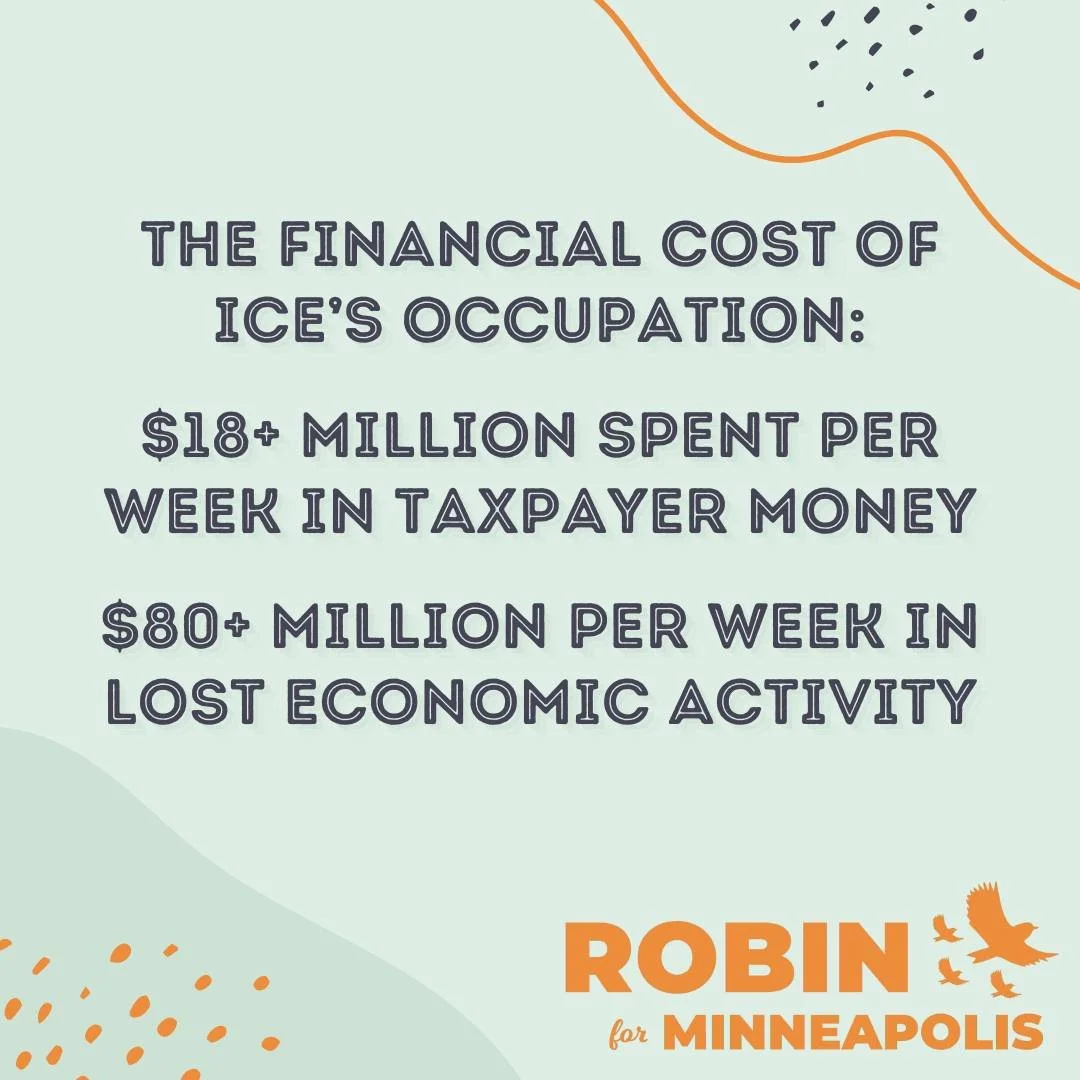 ICE's ongoing violent and lawless occupation of Minneapolis has torn apart families, destabilizing our neighborhoods, and violated the freedoms of Minnesotans across our state&ndash;including the murder of Renee Good and Alex Pretti.

But ICE's occup