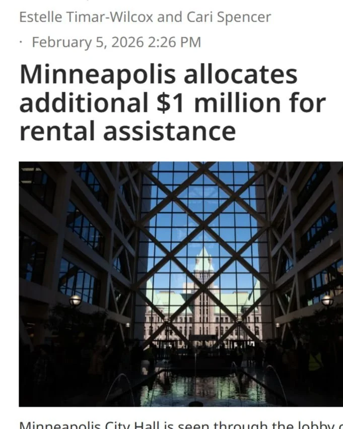 Today I led the City Council to allocate $1 million to provide emergency rent assistance to families facing eviction due to ICE&rsquo;s ongoing occupation. This action was in response to Gov Walz failure to enact an eviction moratorium, leaving thous