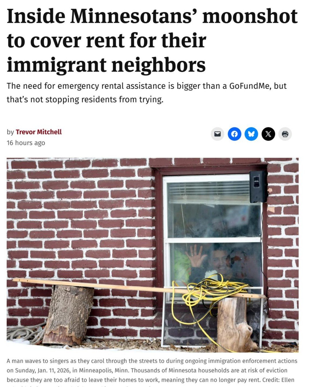 &ldquo;This is not something that we will GoFundMe our way out of,&rdquo; said Minneapolis Council member Robin Wonsley.

The outpouring of support to help our neighbors pay their rent and put food on the table these last ten weeks has been awe-inspi