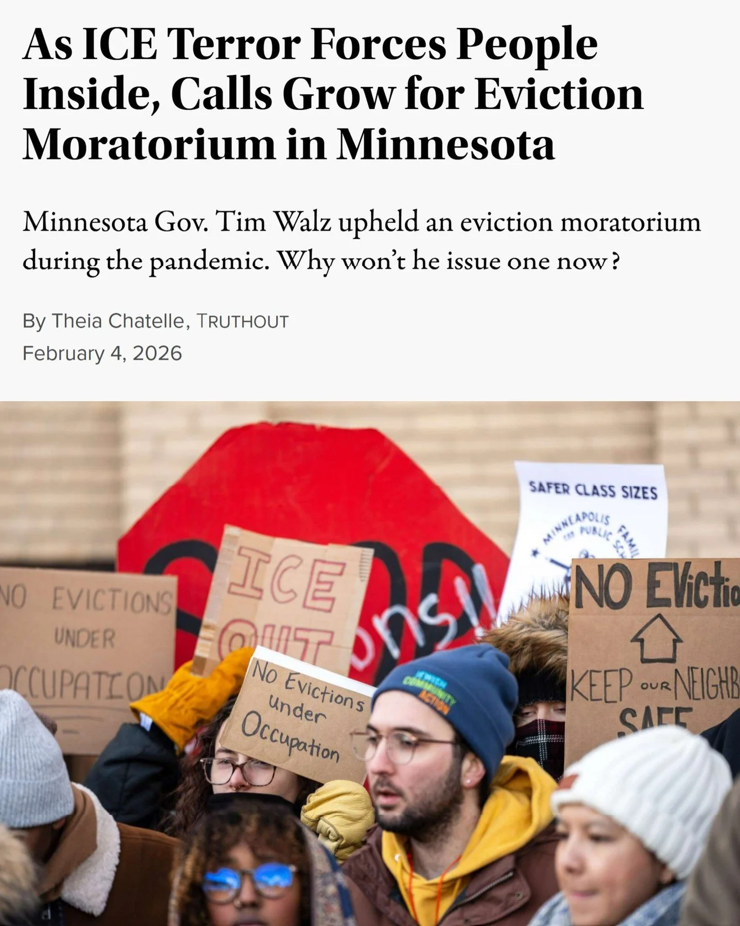 Council Member Robin Wonsley, who represents Ward 2 and is backed by the Democratic Socialists of America, told Truthout: &ldquo;Residents also need immediate protection from ICE, which is why the City Council is calling on Gov. Walz to implement an 