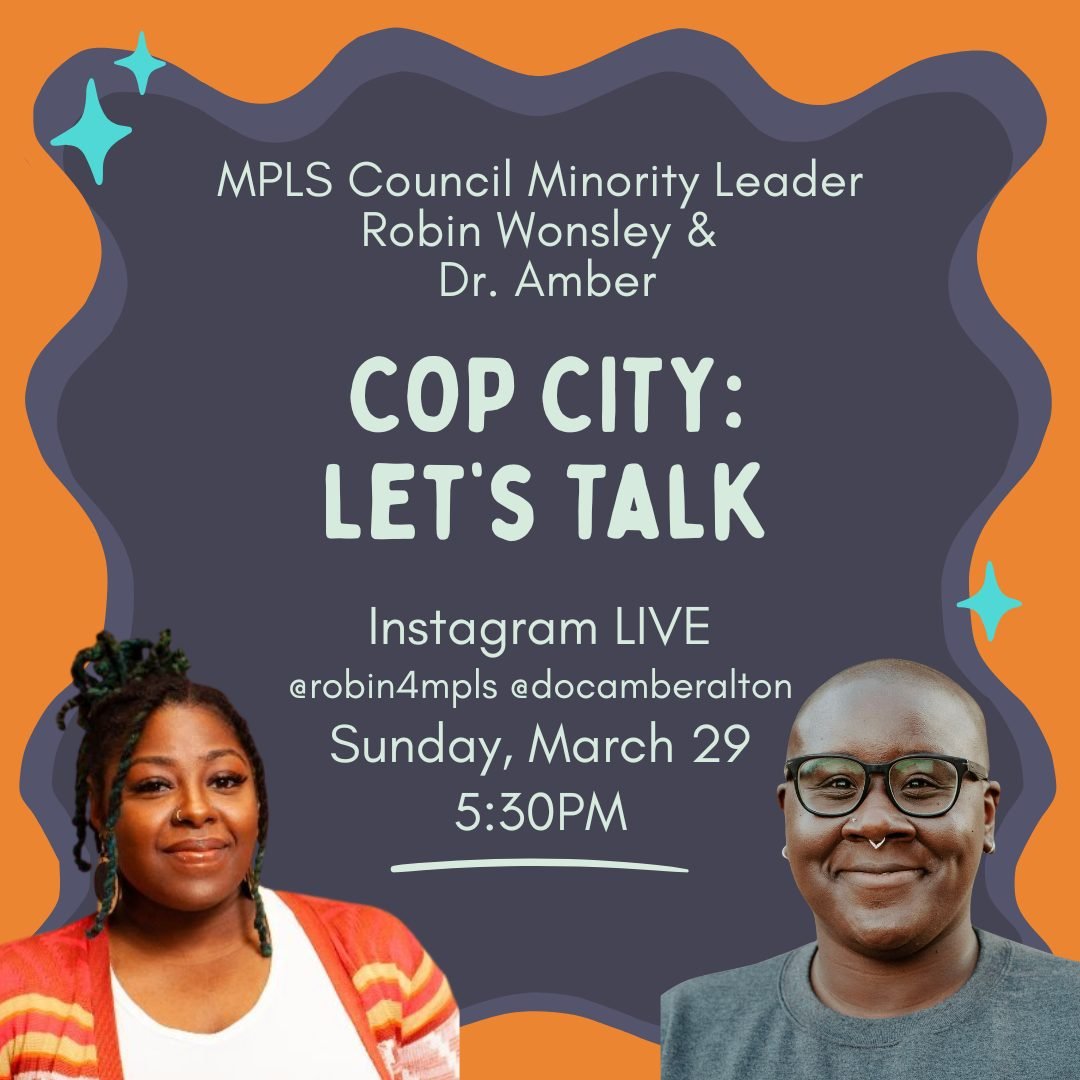 The Frey administration is trying to move forward a $38M cop city project. Yesterday, the Council hit pause. The fight now continues to invest those dollars in housing, community safety, and the priorities residents are calling for.

Join Dr. Amber a