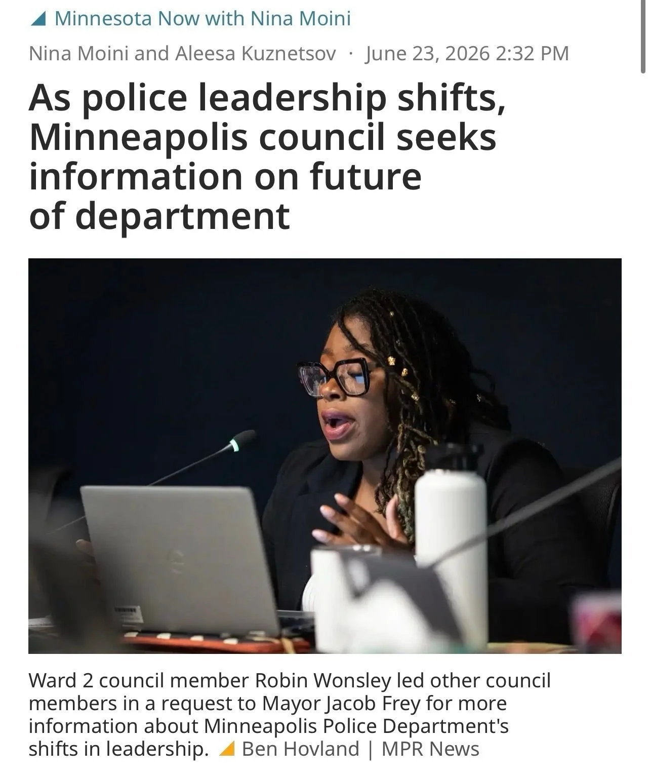 Last week, City Council approved several legislative directives I authored asking the Mayor to explain how things got so bad within MPD and his plan to turn things around&ndash; questions that residents deserve answers to. 

Chief O&rsquo;Hara had th