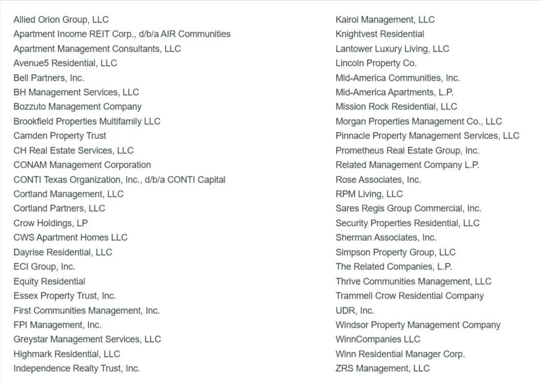 Did you rent from any of these landlords between 2018-2025?

In 2024, I led the City Council to ban rent price-fixing algorithms like RealPage that landlords use to illegally collude and drive up rents across the country. Recently the DOJ and AG Keit