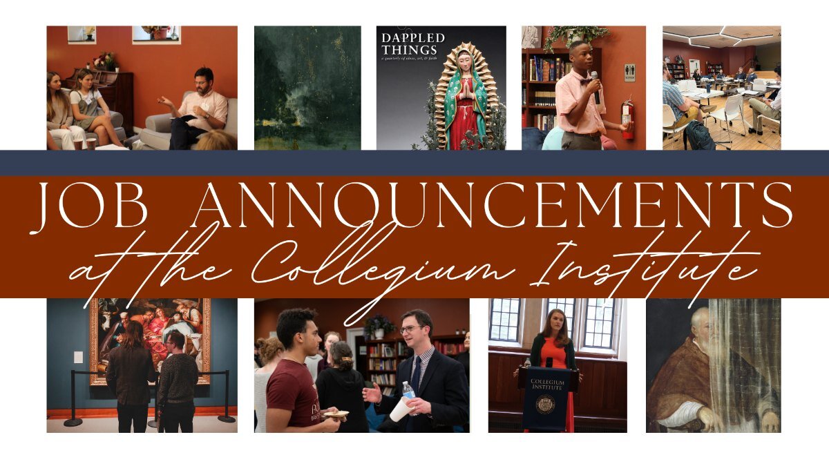 Join our team! Collegium Institute is now accepting applications for two full-time, resident positions on the Collegium Institute team: 
- Programs and Operations Coordinator (MA or 1-2 years of experience required)
- Program Fellow and Operations As