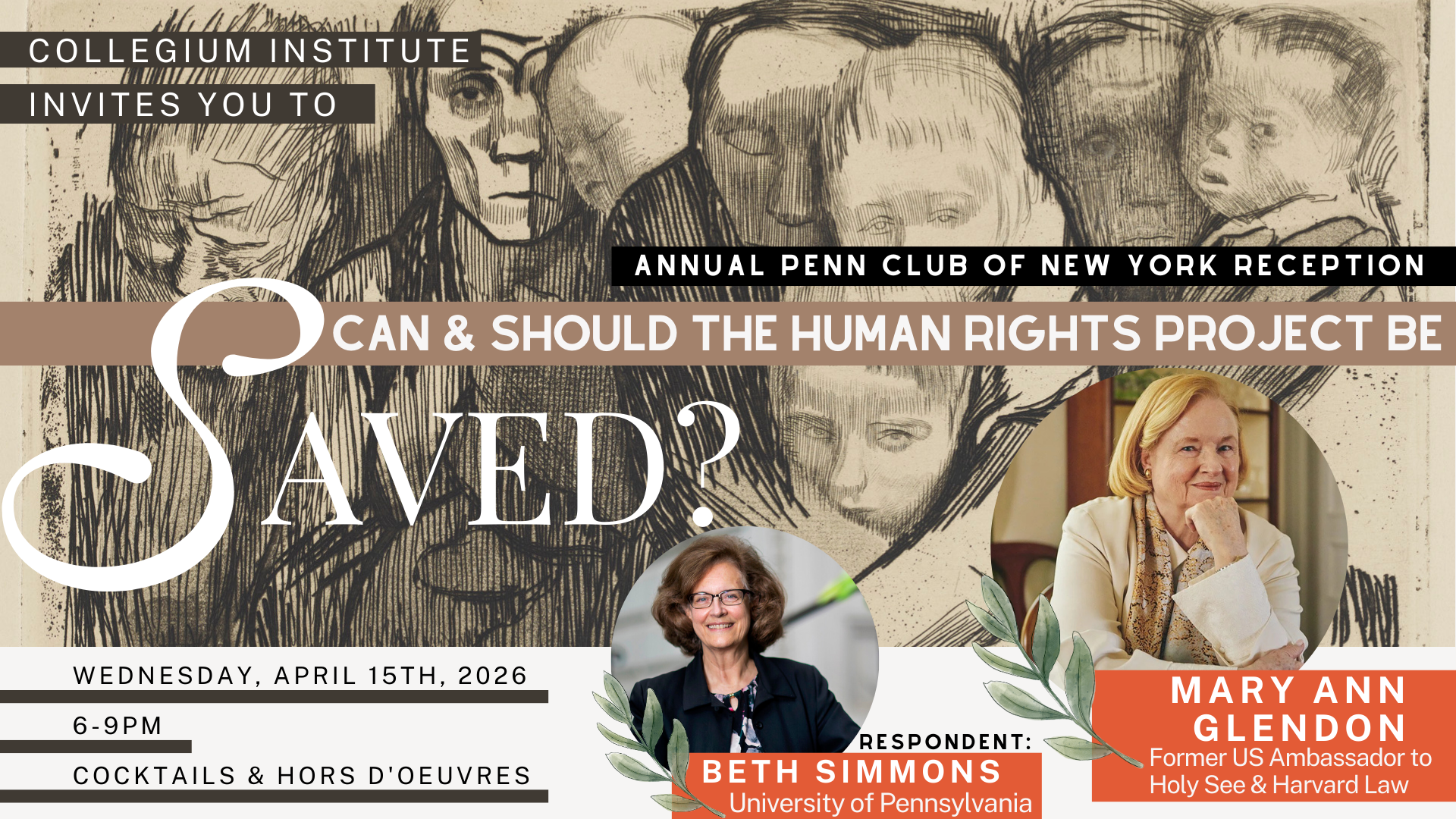 “Can and Should the Human Rights Project be Saved?” Collegium Institute 2026 Annual Penn Club of New York Reception 