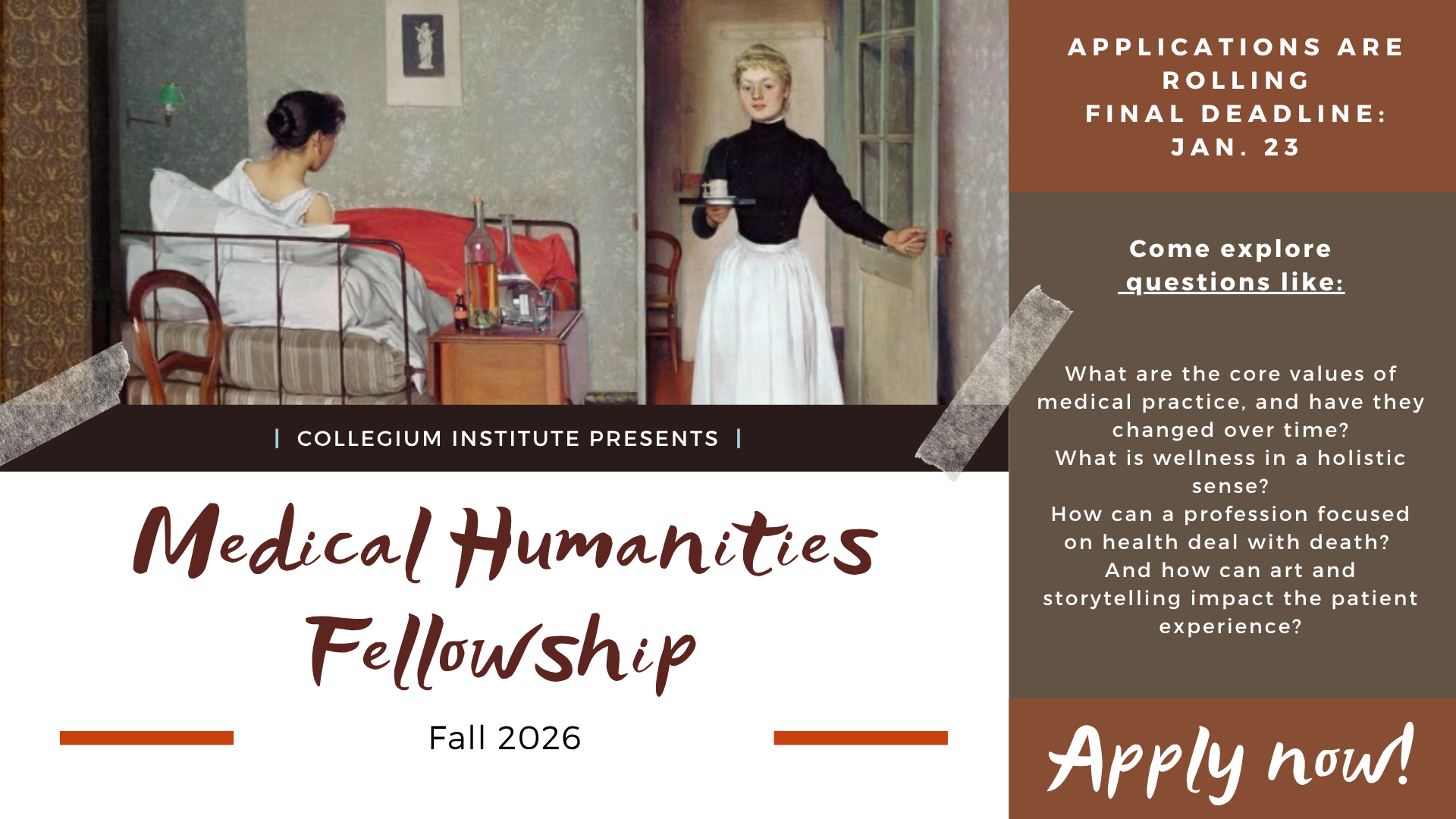 Medical Humanities Fellowship (Fall 2026)