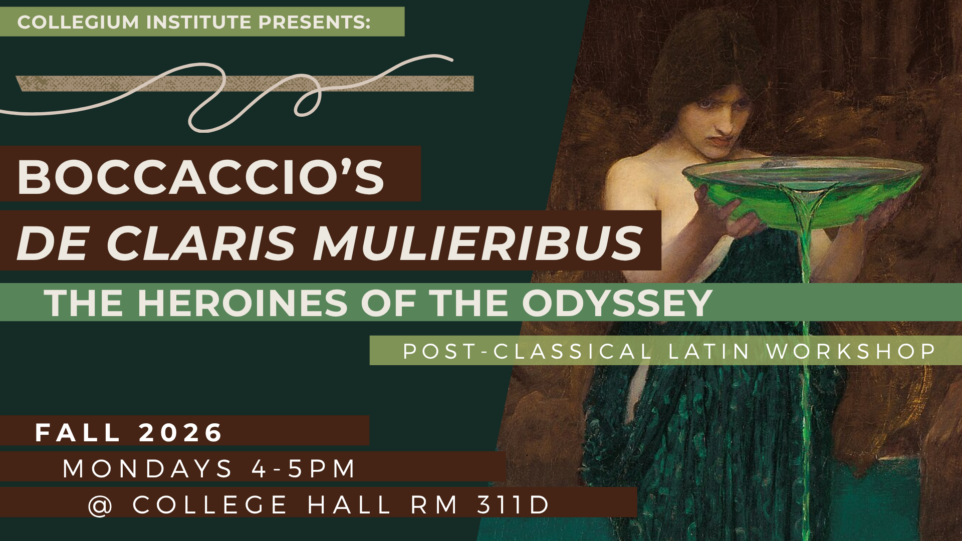 Boccaccio’s De Claris mulieribus (Fall 2026 Post-Classical Latin Workshop)