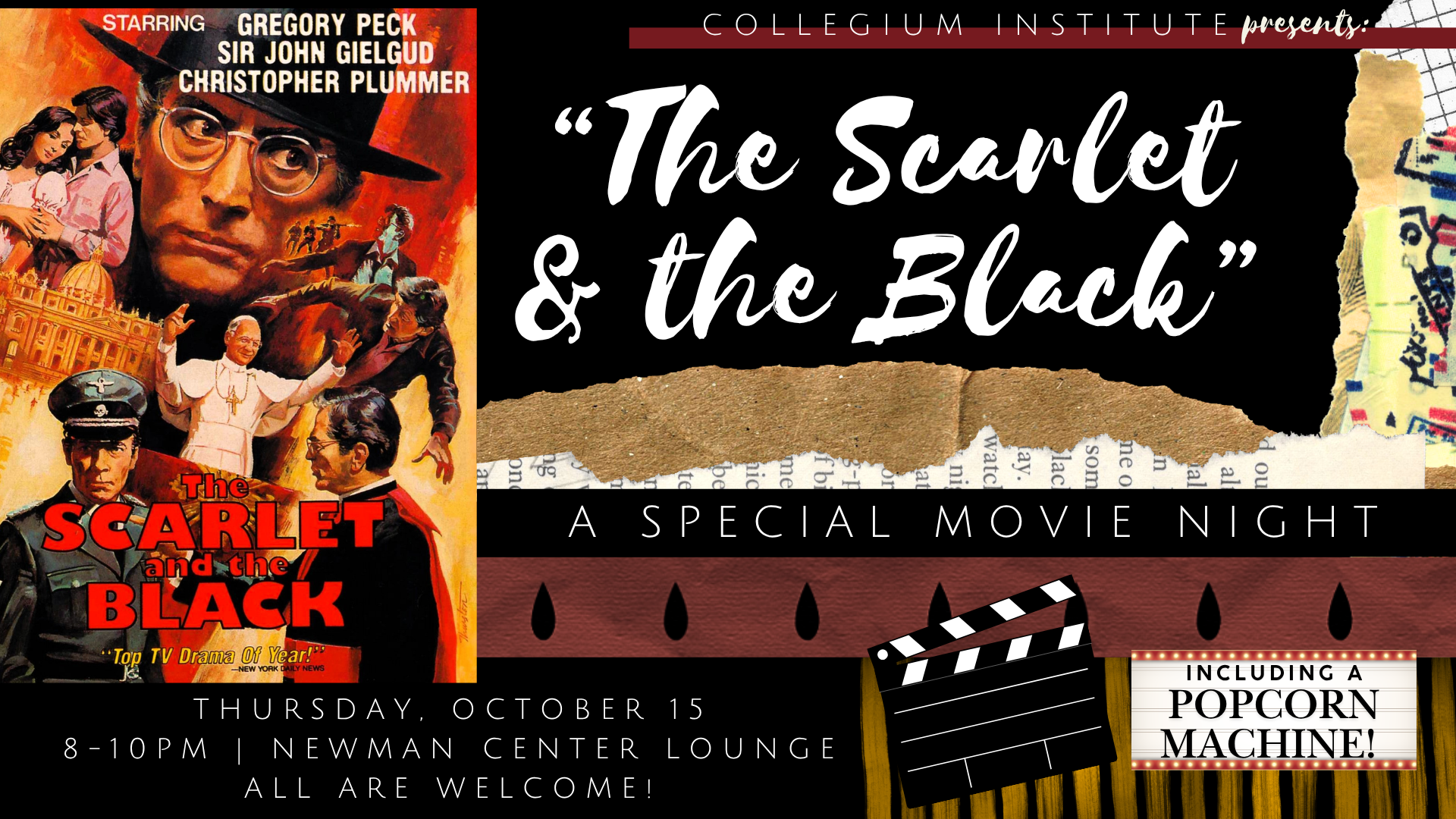 "The Scarlet and the Black": Catholic Humanism Movie Night
