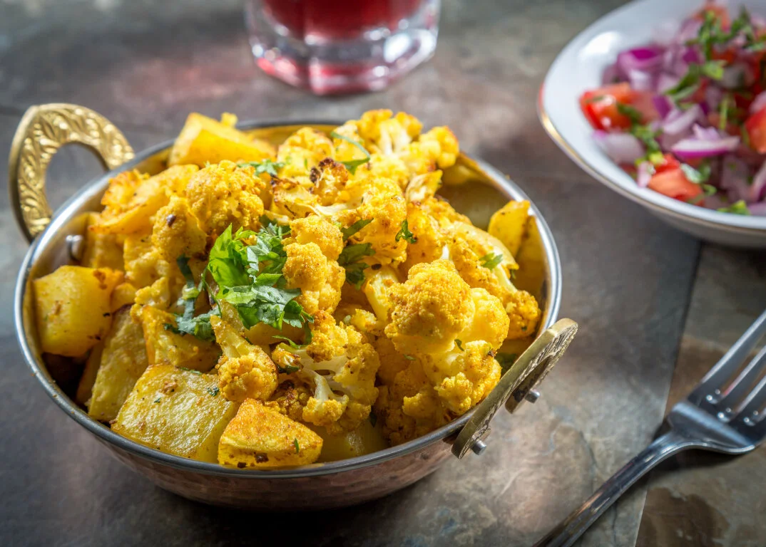 Oven Roasted Gobi (Cauliflower) and Potatoes