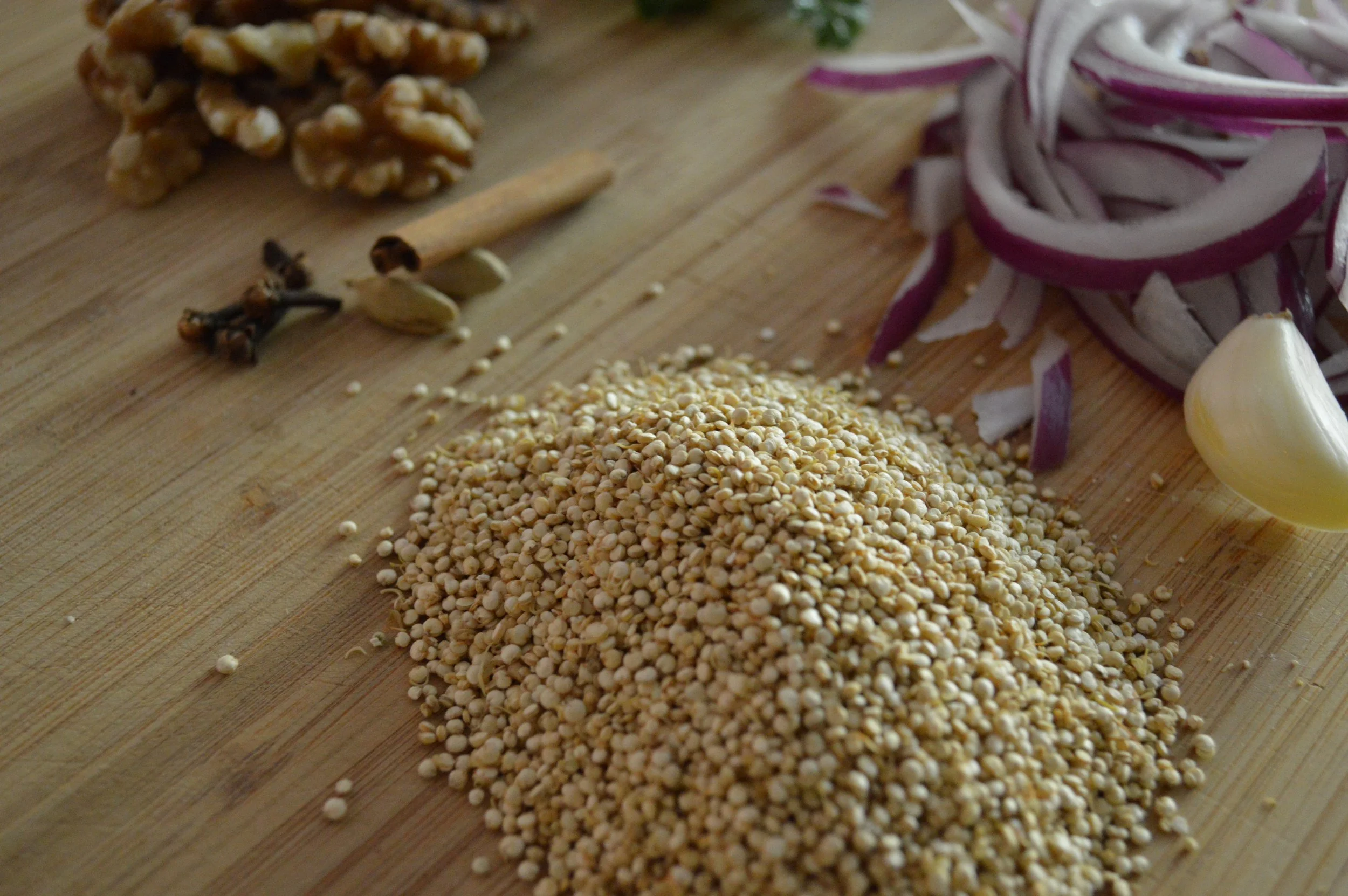  Ingredients for quinoa pulao 