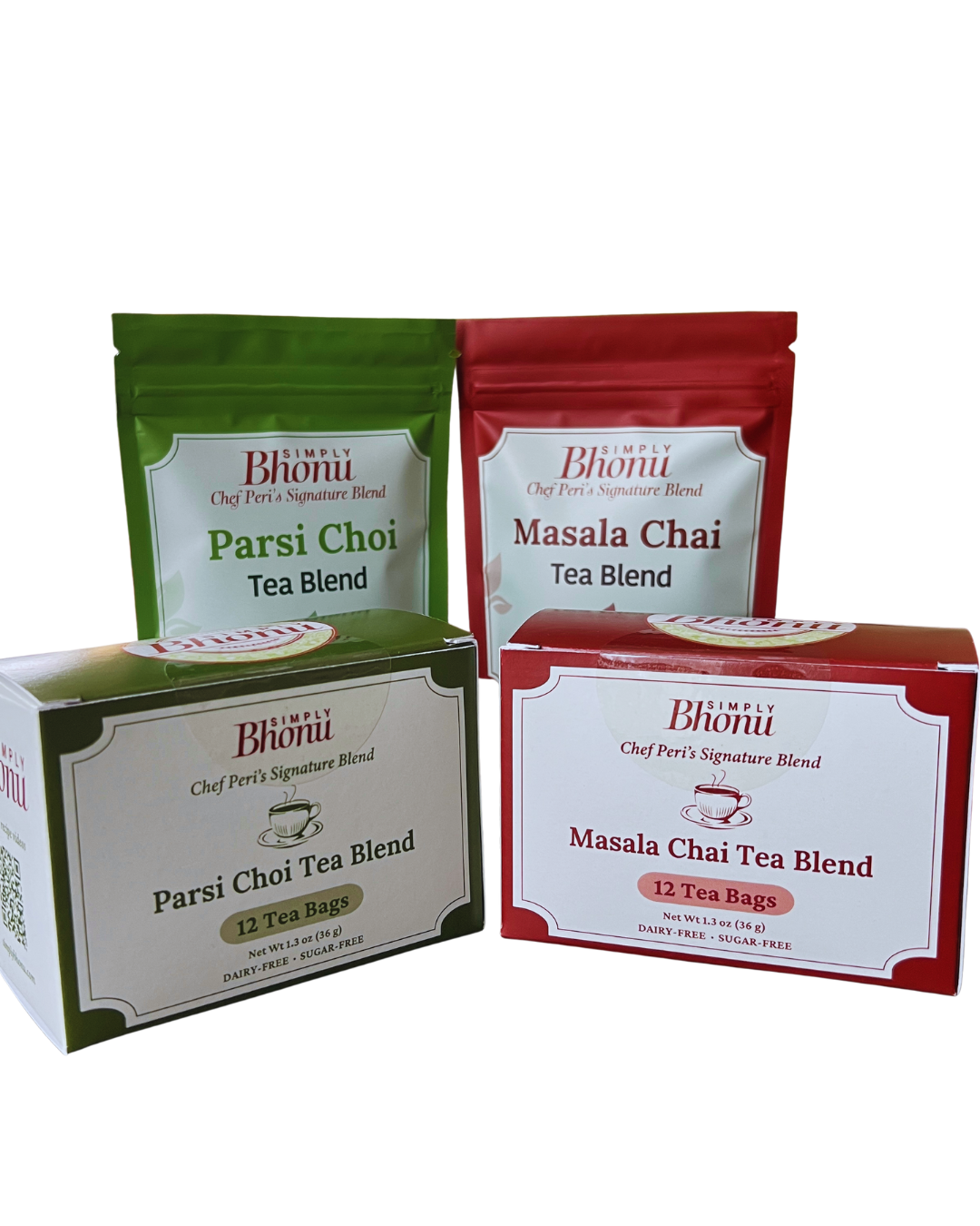Parsi and Masala Chai Tea Blends - Loose leaf and Tea Bags.png