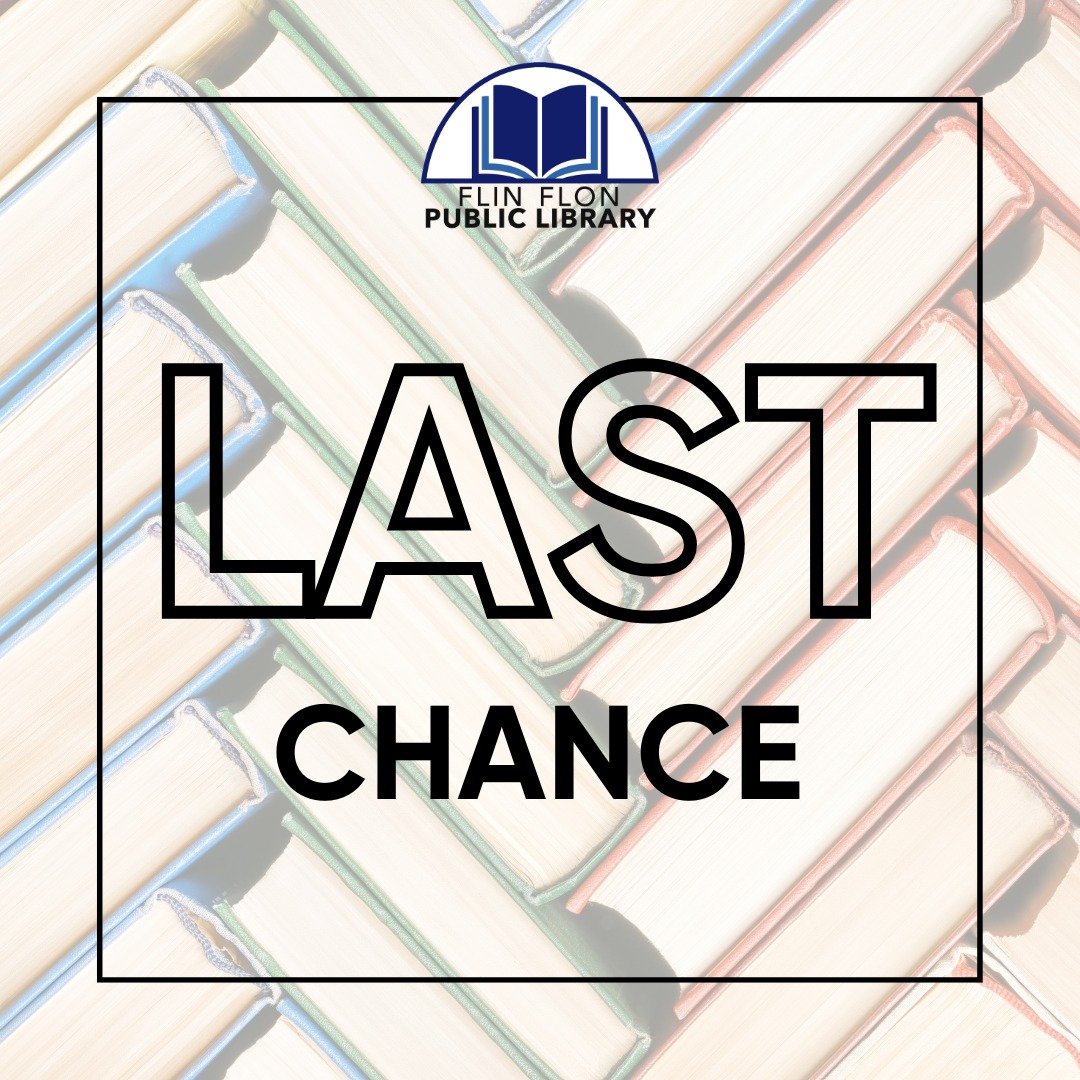 FINAL DAY to come play in the basement toy room, and stock up on reading materials before the library closes for 8 weeks for structural repairs. All late fees and interlibrary loan fees will be waived during the closure, so please keep all library ma