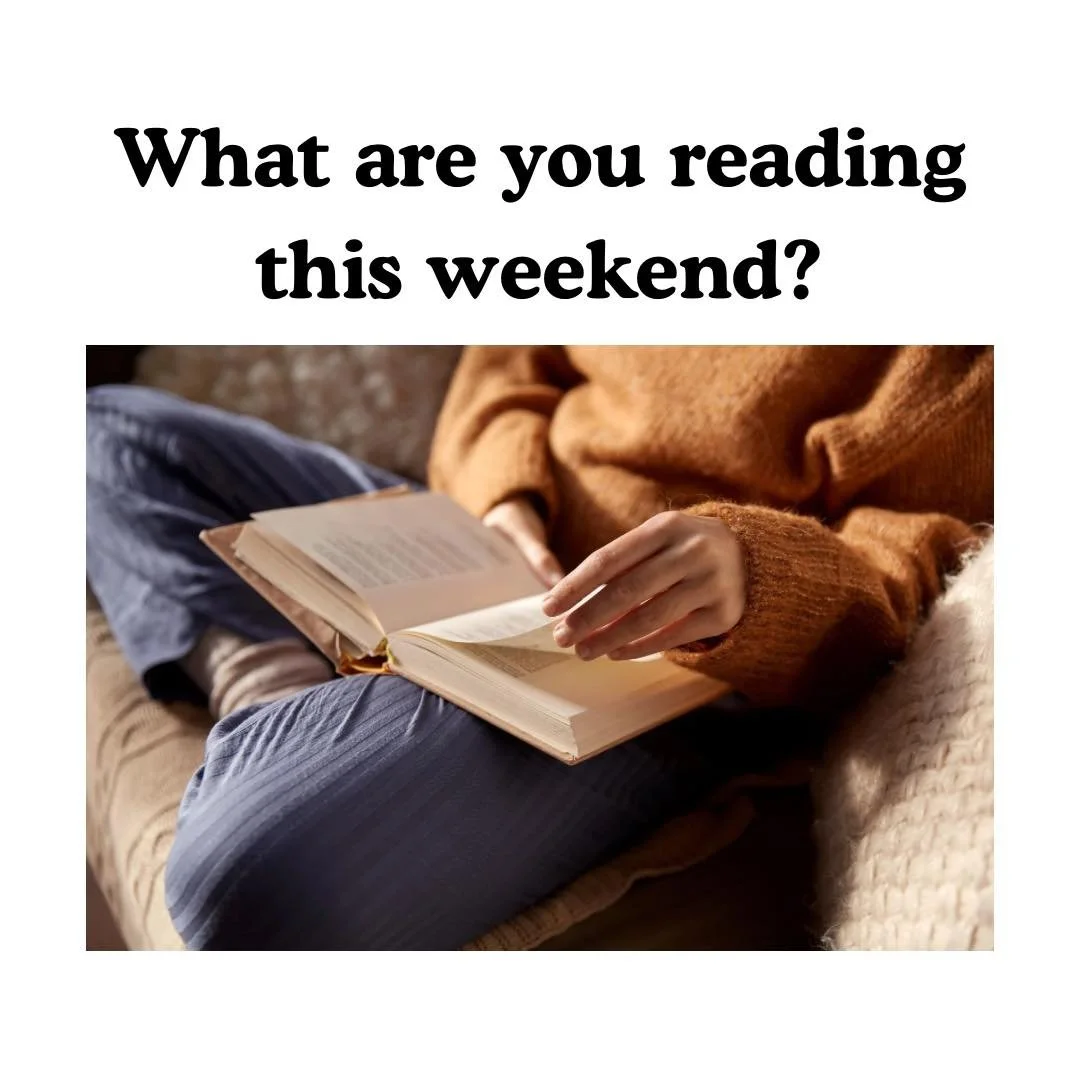 What are you reading this weekend? Today is the perfect weather to cozy up with a book.