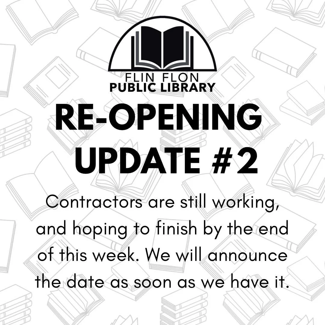 RE-OPENING UPDATE: The contractors are still working, and hope to be finished by the end of this week. We will announce a re-opening date here as soon as we have it.