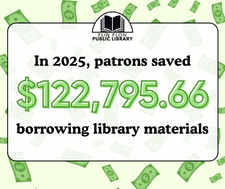 ONE OF THE BEST REASONS TO GET A LIBRARY CARD: SAVING MONEY! In 2025, our patrons saved $122,795.66 by borrowing materials from the library instead of buying them (and this doesn't even include our Libby readers). With the cost of everything skyrocke