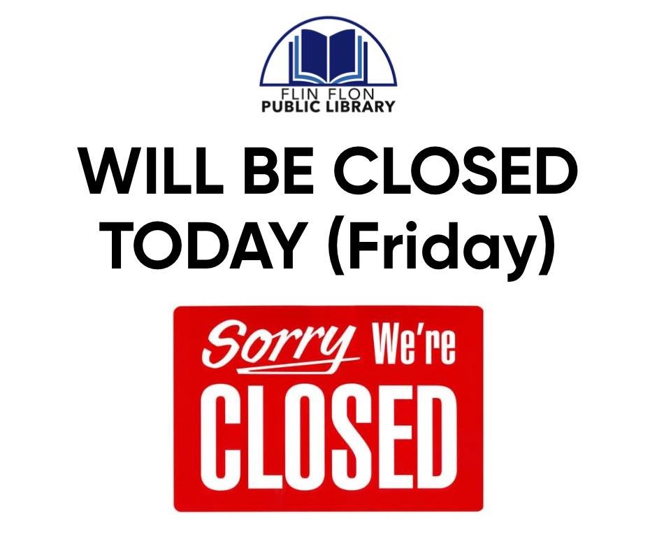 The library will be closed today, Friday, January 23, due to furnace issues. We apologize for any inconvenience this may cause.