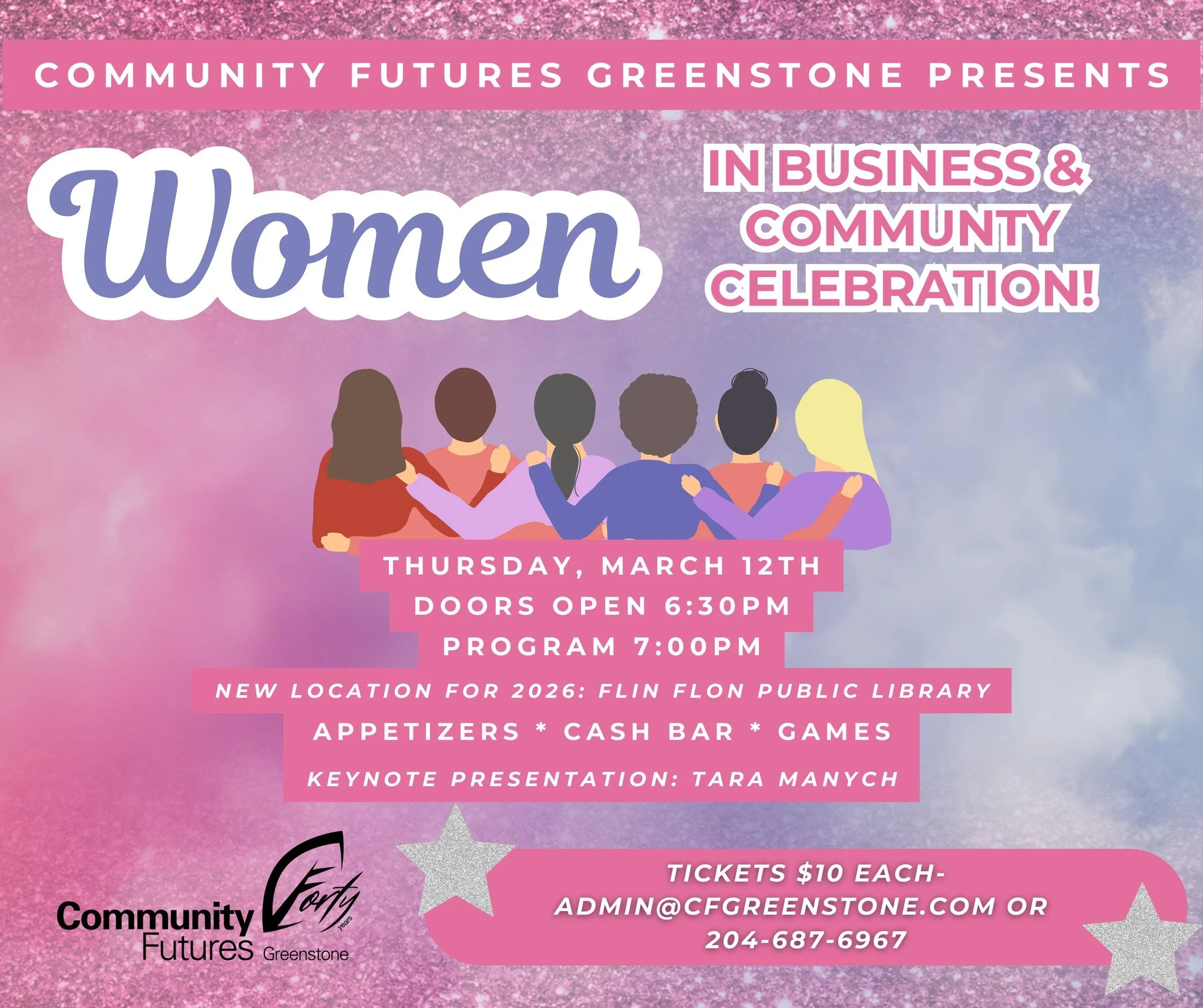 Join us for Community Futures Greenstone&rsquo;s annual Women in Business &amp; Community Celebration, this Thursday, March 12 at 6:30 P.M.

In our community, opportunities for women to gather- intentionally, socially, and professionally- are rare. T