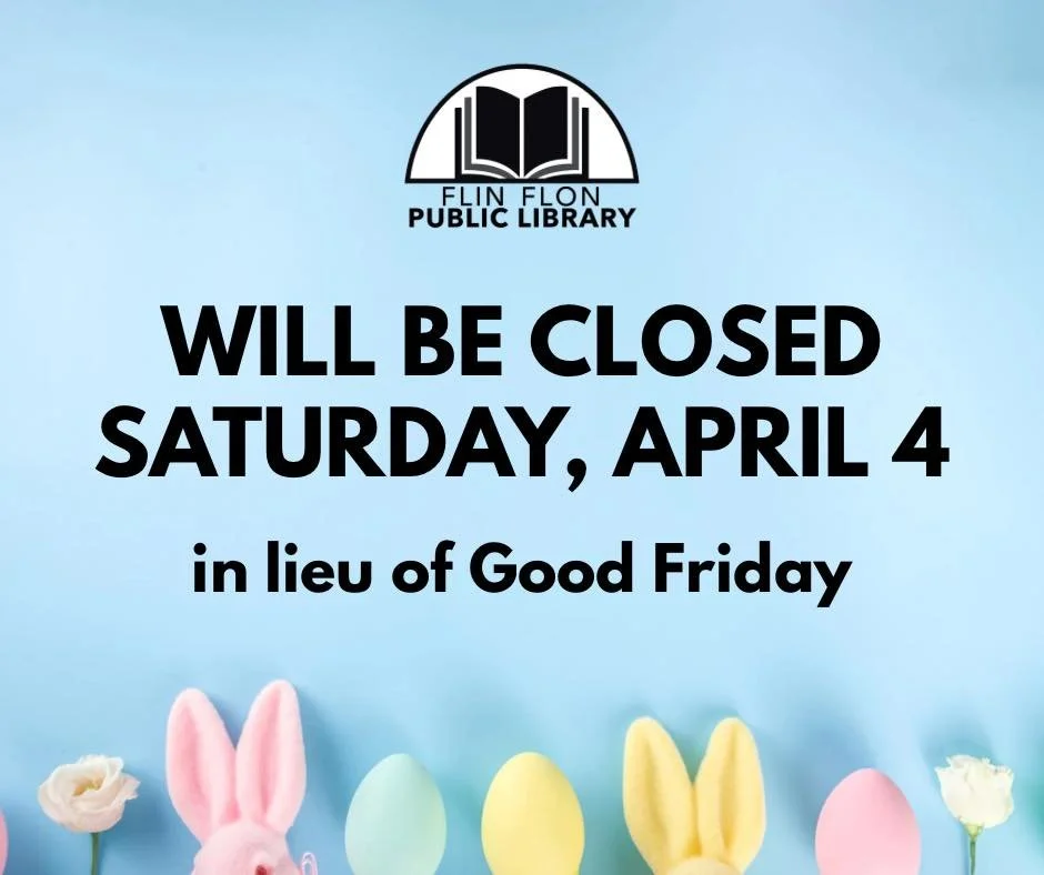 The library will be closed on Saturday, April 4 in lieu of Good Friday.