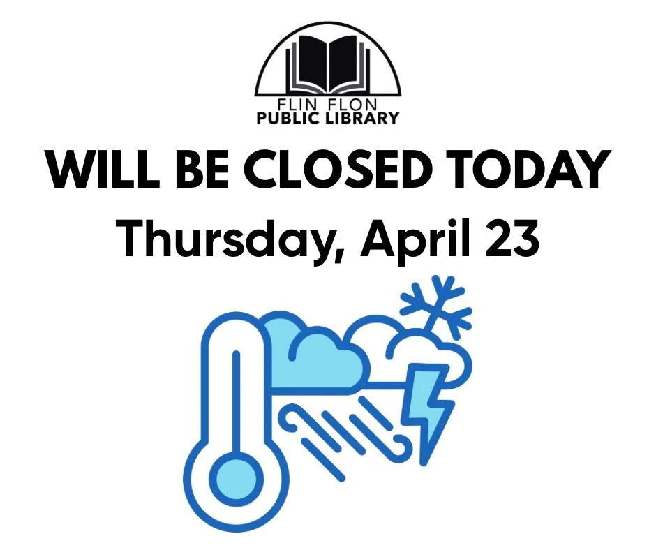 The library will be closed today due to the icy conditions and weather forecast for later today.