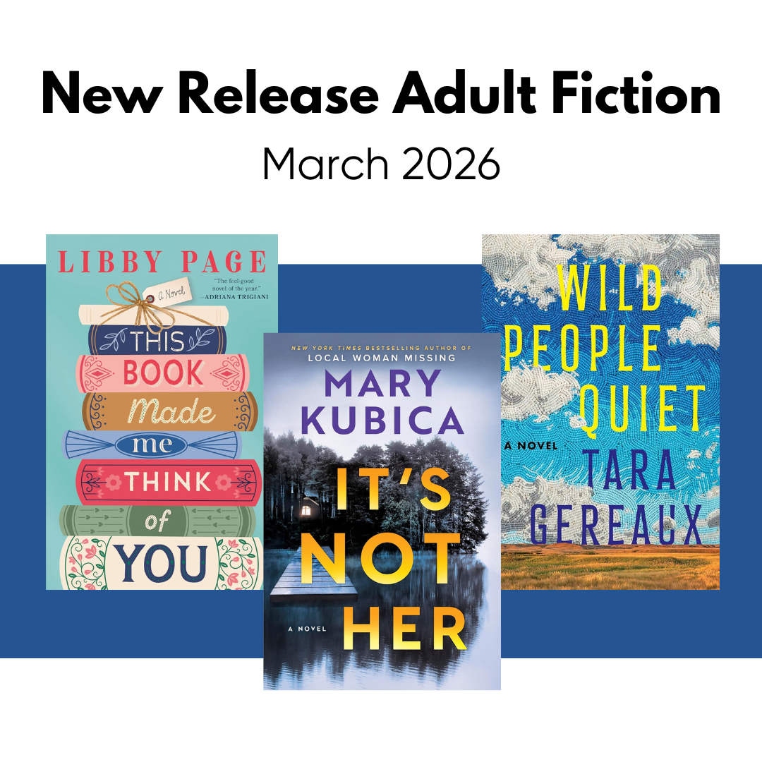 New Release Adult Fiction: March 2026