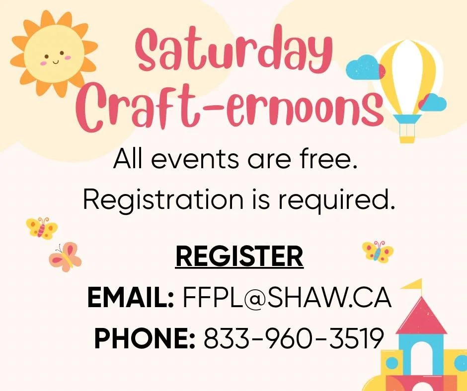 REGISTRATION IS NOW OPEN FOR SATURDAY KIDS CRAFT-ERNOONS. Registration is required for all afternoons your child wishes to attend.

Saturday afternoons from 1:00-2:30
JULY 11: Ice Cream in a Bag
 JULY 18: Pool Noodle Puppets
JULY 26: Bad Art Party
AU