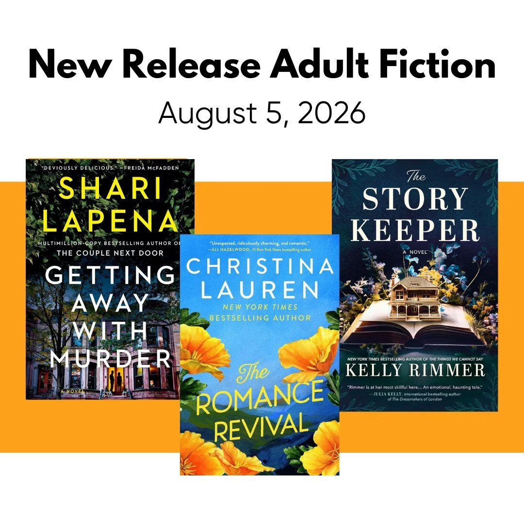 New-release adult fiction books have arrived and are ready to check out. View the blog post below to reserve titles now:

https://www.flinflonpubliclibrary.org/blog/new-release-adult-fiction-august-5-2026