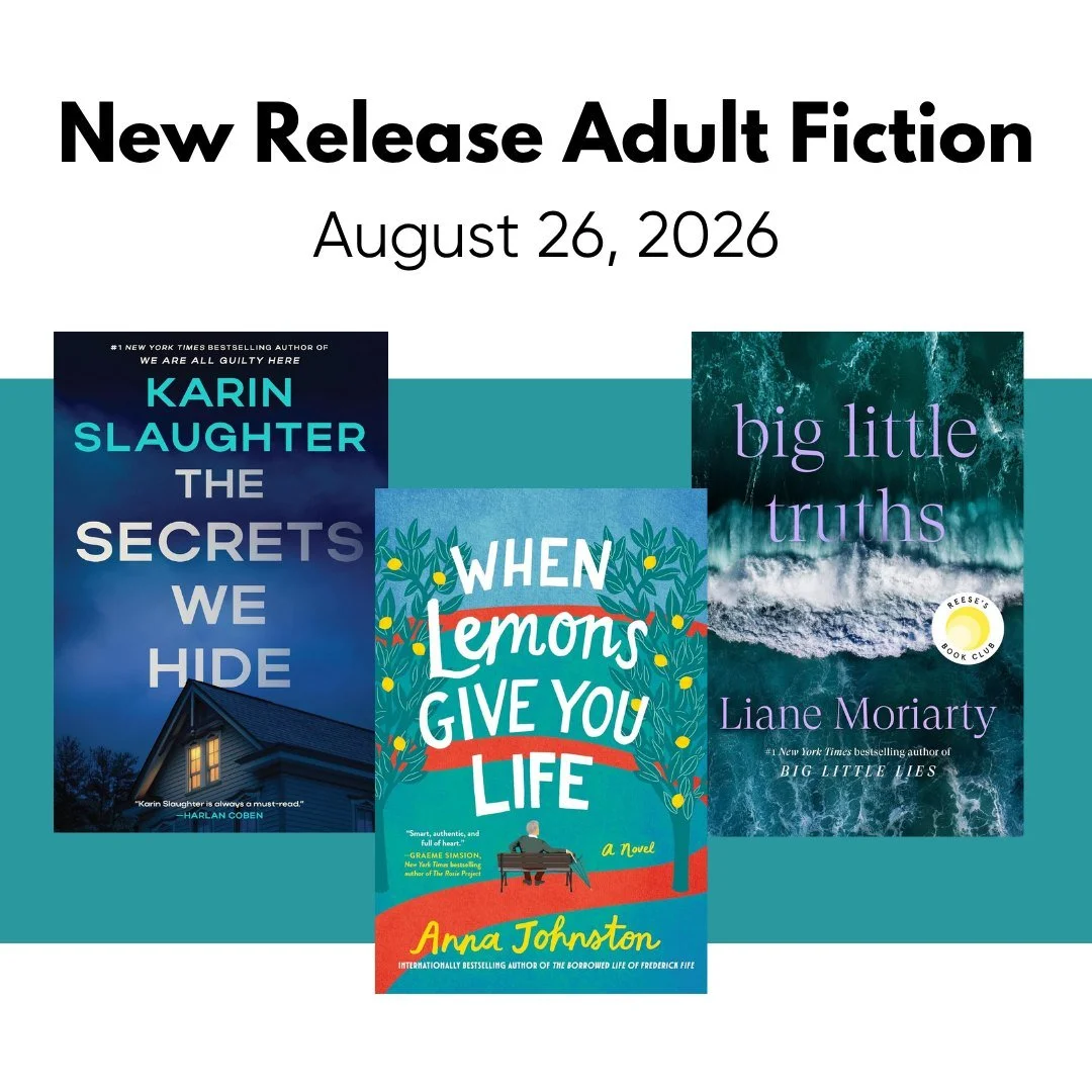 New-release adult fiction books have arrived and are ready to check out. View the blog post below to reserve titles now:

https://www.flinflonpubliclibrary.org/blog/new-release-adult-fiction-august-26-2026