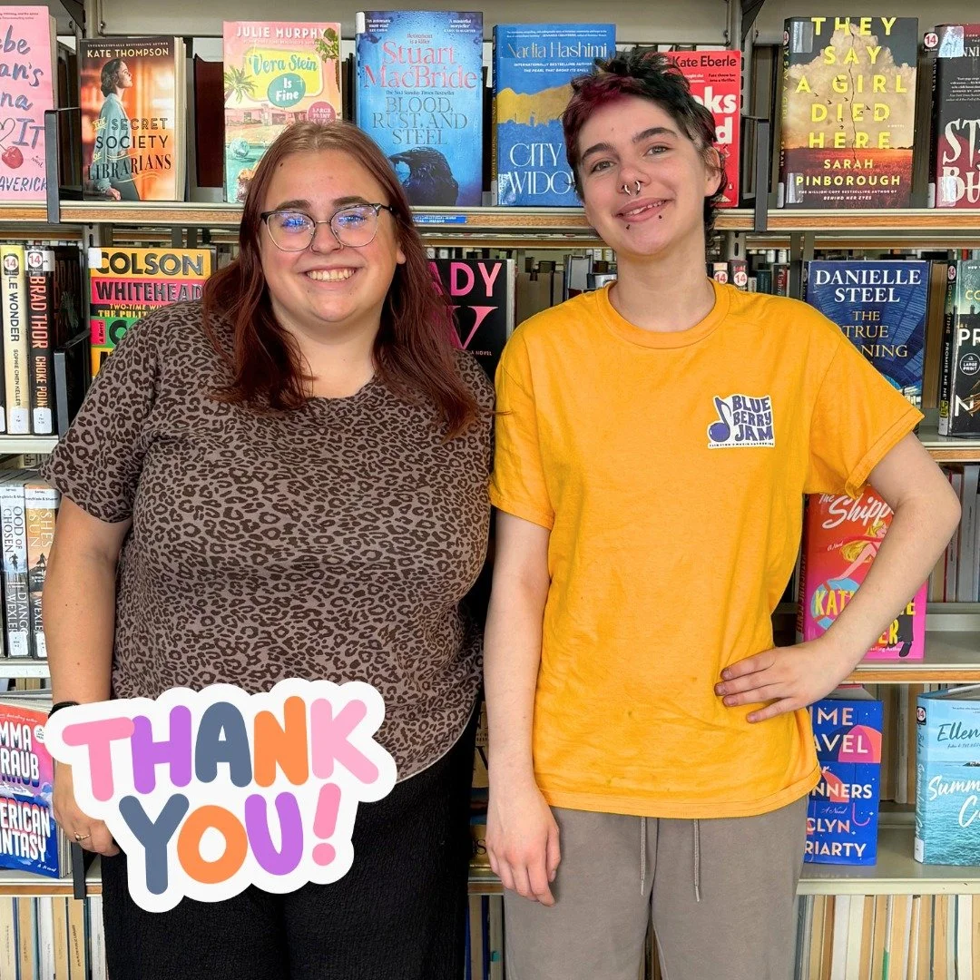 JOIN US IN SAYING THE BIGGEST THANK YOU to Haylee Dallas and Karma Gunn for all the hard work they put into running this year's TD Summer Reading Club and moving all of the equipment and supplies from Greenstone to the library for the Flinty's Worksh