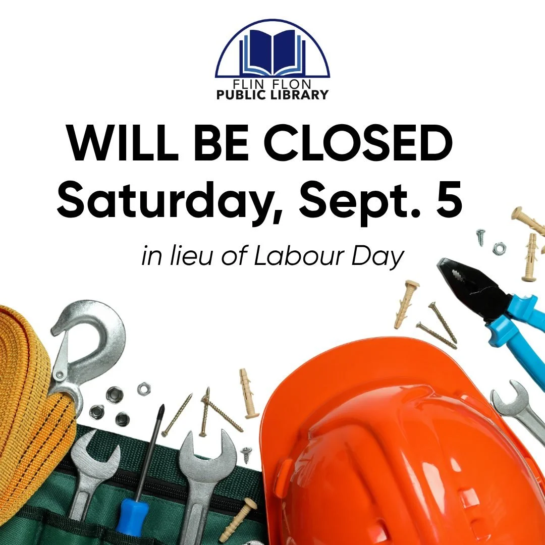 The library will be closed this Saturday, September 5, in place of Labour Day next Monday. We will reopen on Tuesday, September 8, at 11:00 AM.