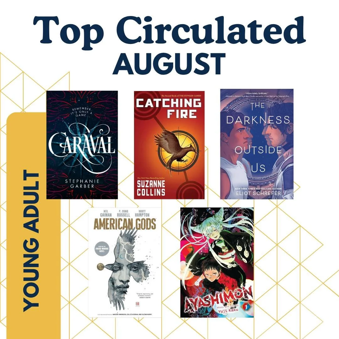 Take a peek at the top circulated books in August.