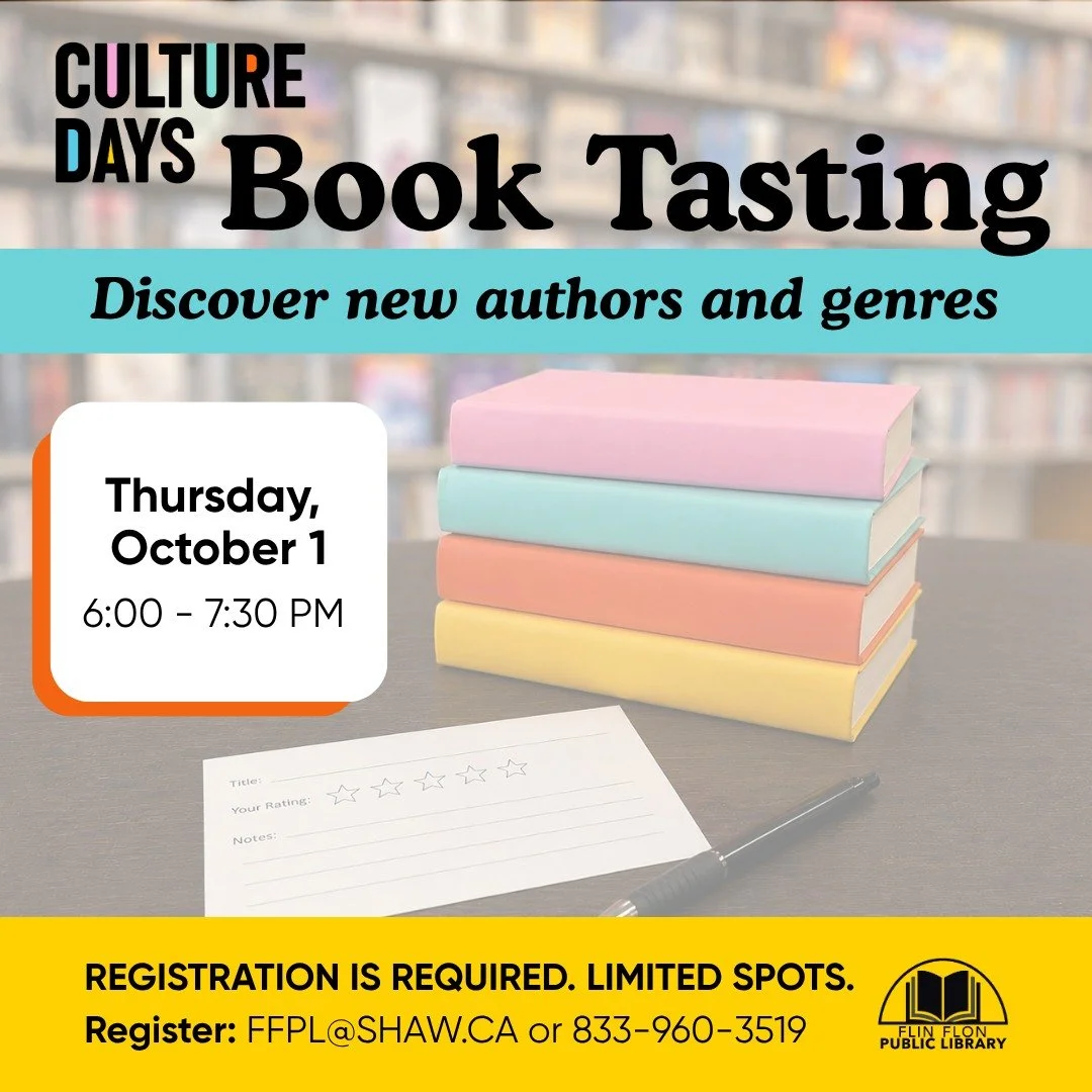 ARE YOU HUNGRY FOR BOOKS? Join us for a book tasting at the library on Thursday, October 1, from 6:00-7:30 PM.  A book tasting is a fun, interactive library activity where participants get to &ldquo;sample&rdquo; a variety of books&mdash;similar to h