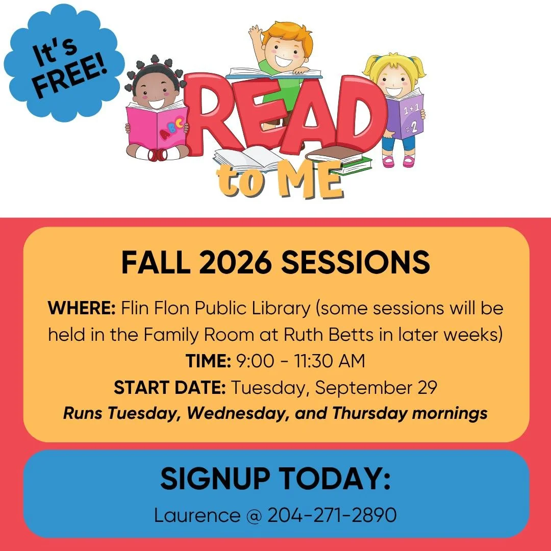 FREE TO ATTEND: Join us for a new Read to Me session starting Tuesday, September 29 at 9:00 AM. All of the sessions for the first week will be held at the library, but in future some will move to the family room at Ruth Betts Community School.

TUESD