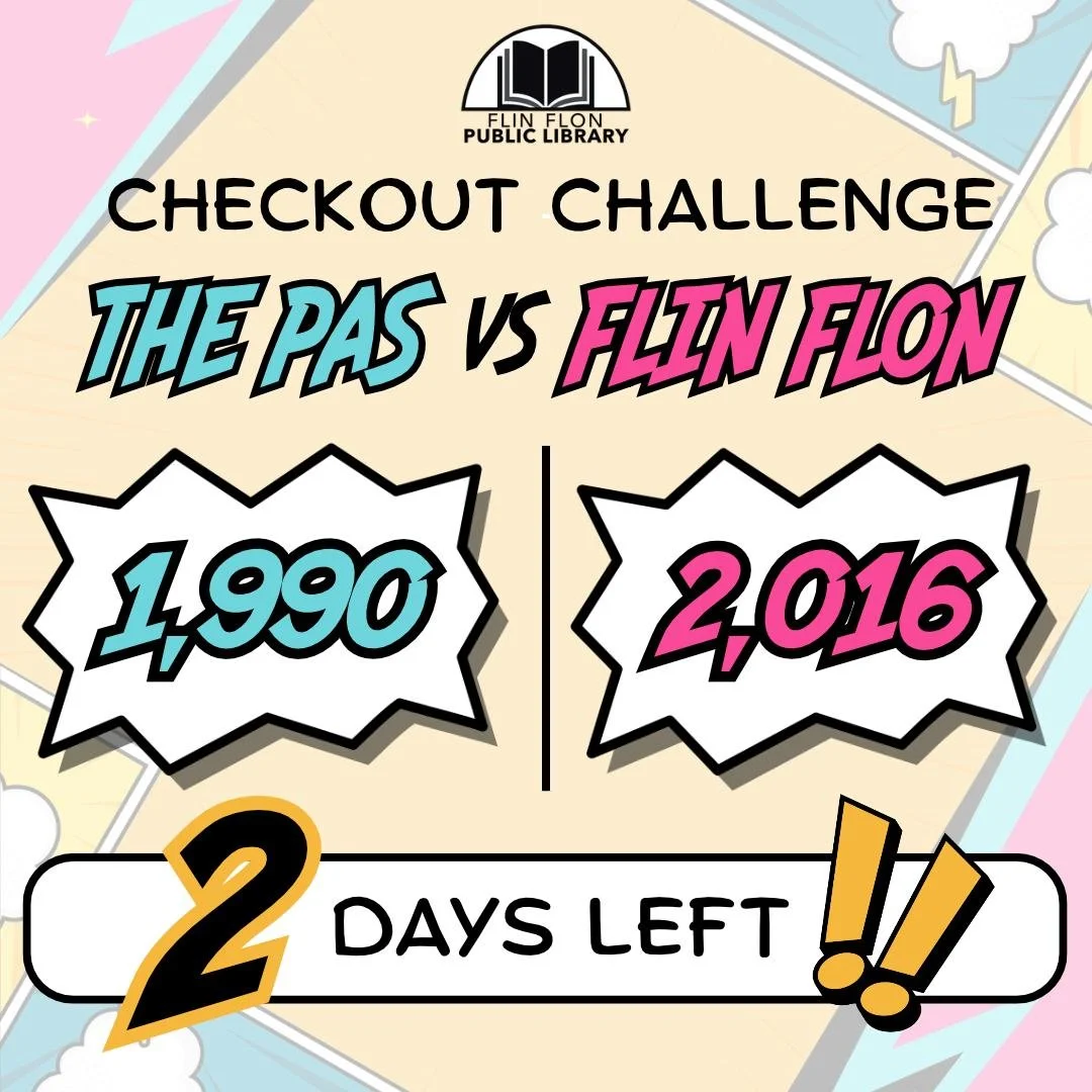 IT IS A VERY CLOSE RACE TO SEE WHO WINS A COMMUNITY PIZZA PARTY... But we are currently winning. You have come through and checked out and renewed a ton of books this week, but we can't stop now. Stop by today to check out your maximum loan limit, an