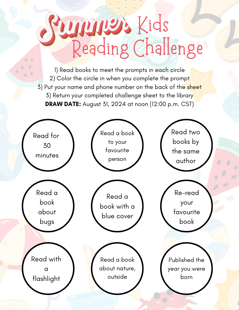 2024 Kids Summer Reading Challenge — Flin Flon Public Library
