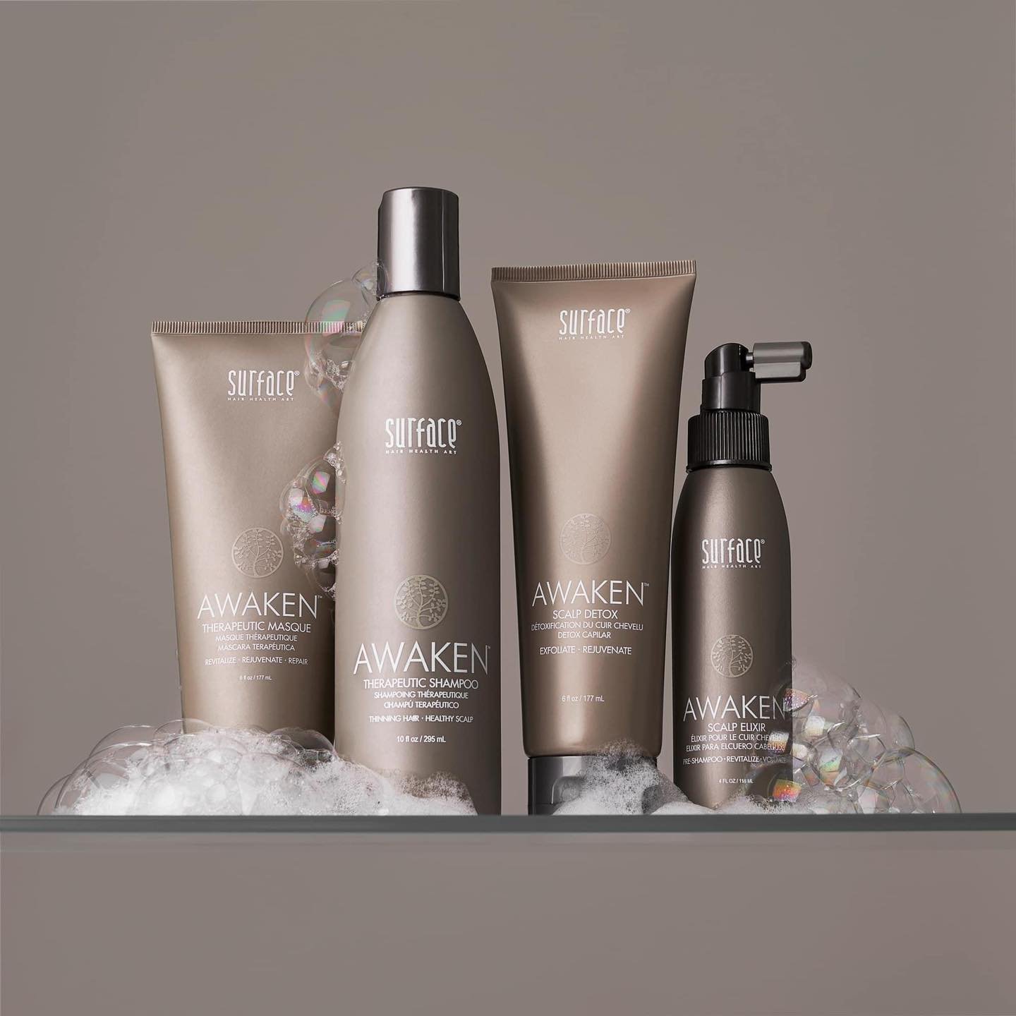 Treat your scalp to a luxurious spa day with Awaken! 💆🏼&zwj;♀️ 

Awaken, enriched with botanical extracts, nurtures growth and revitalizes both scalp and hair. A clear and simple solution for all scalp concerns. Elevate your haircare routine effort