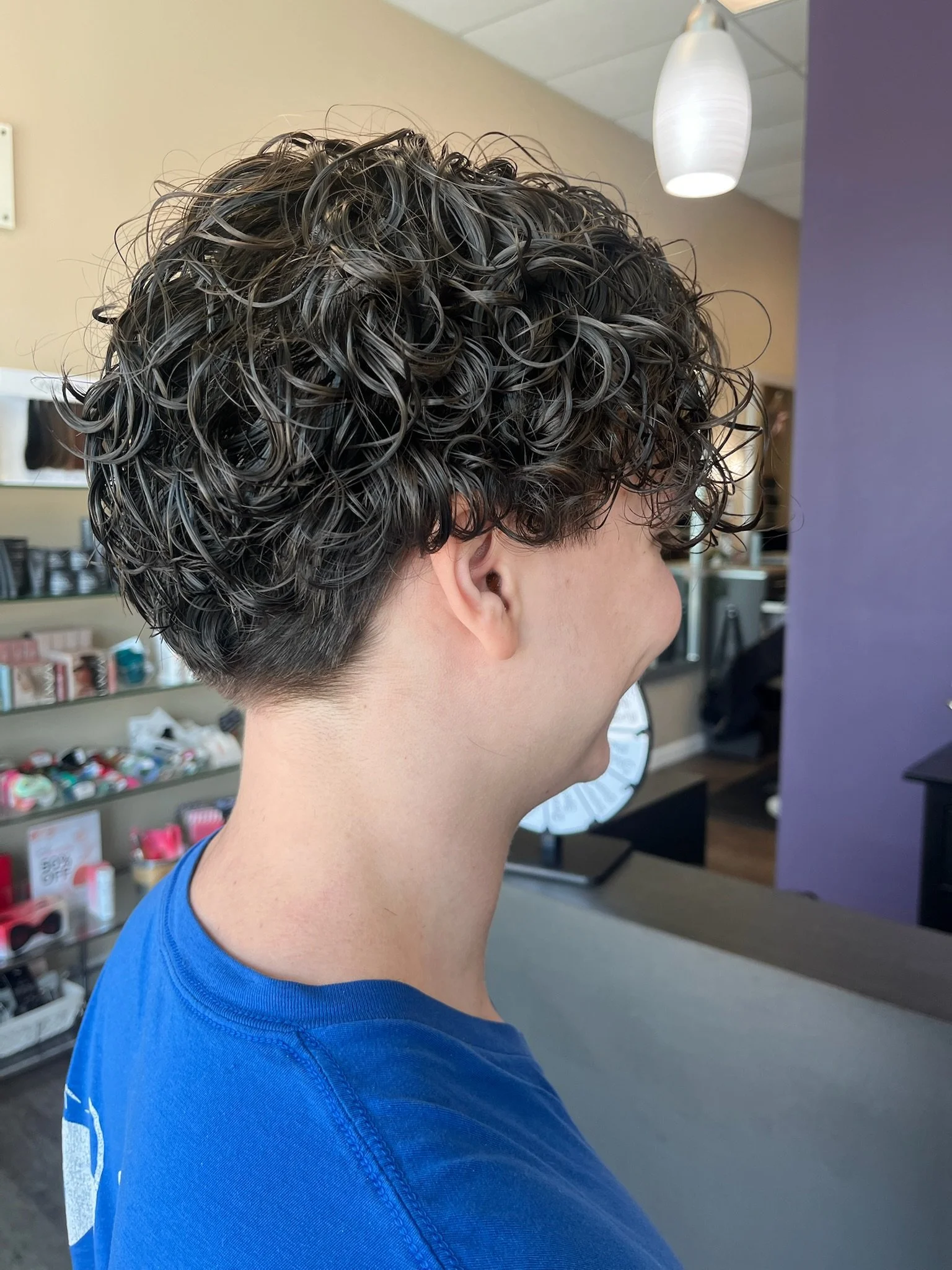 Men's Perm and haircut