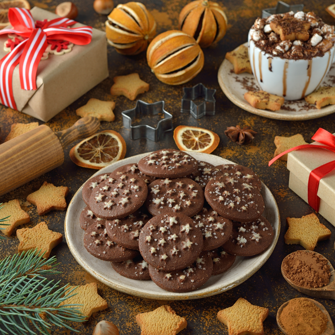 Dark Chocolate Olive Oil Cookies