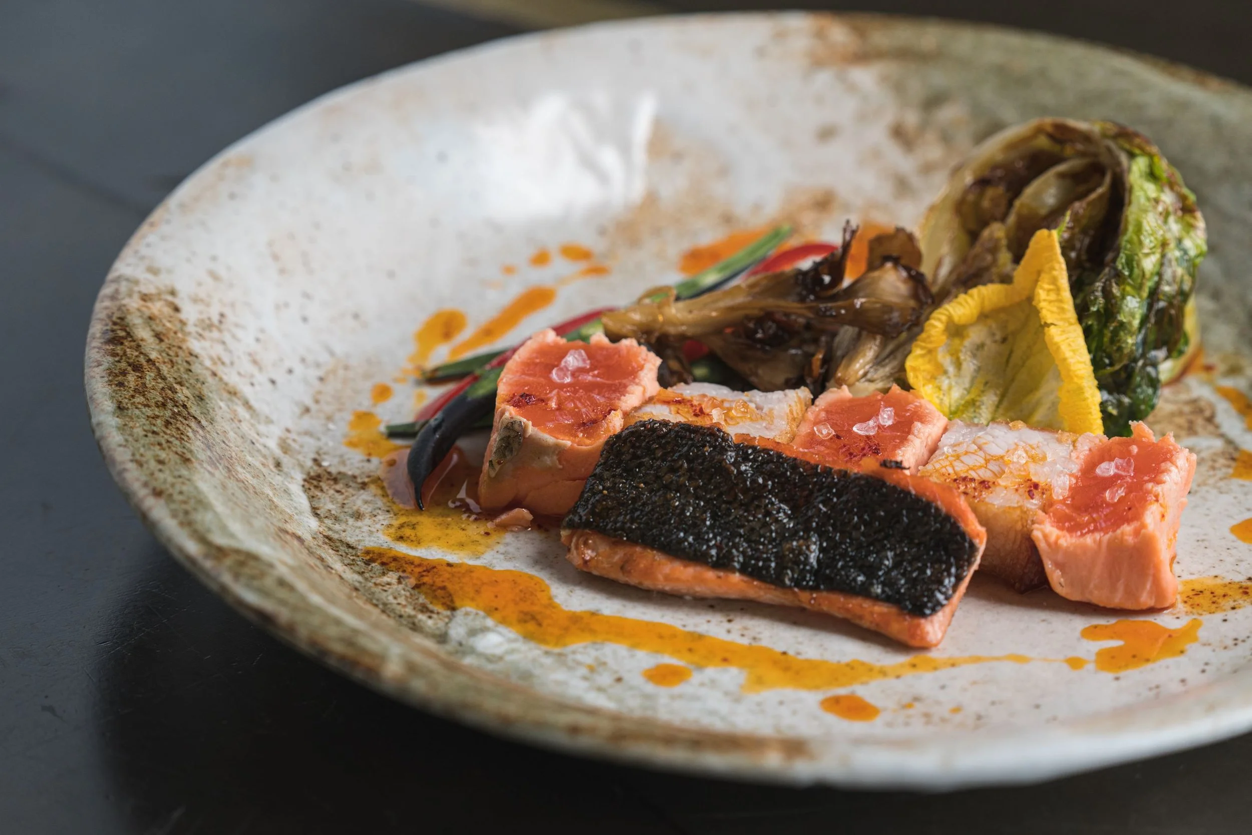 Grove 45 EVOO Poached Salmon