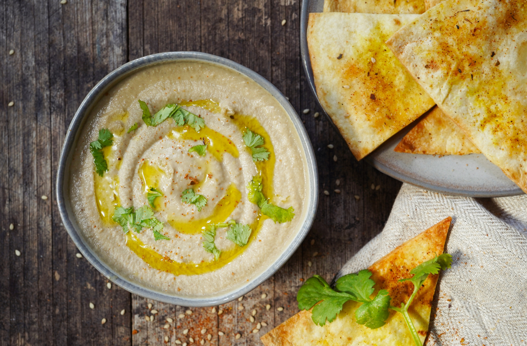 Fire Roasted Baba Ganoush with Grove 45
