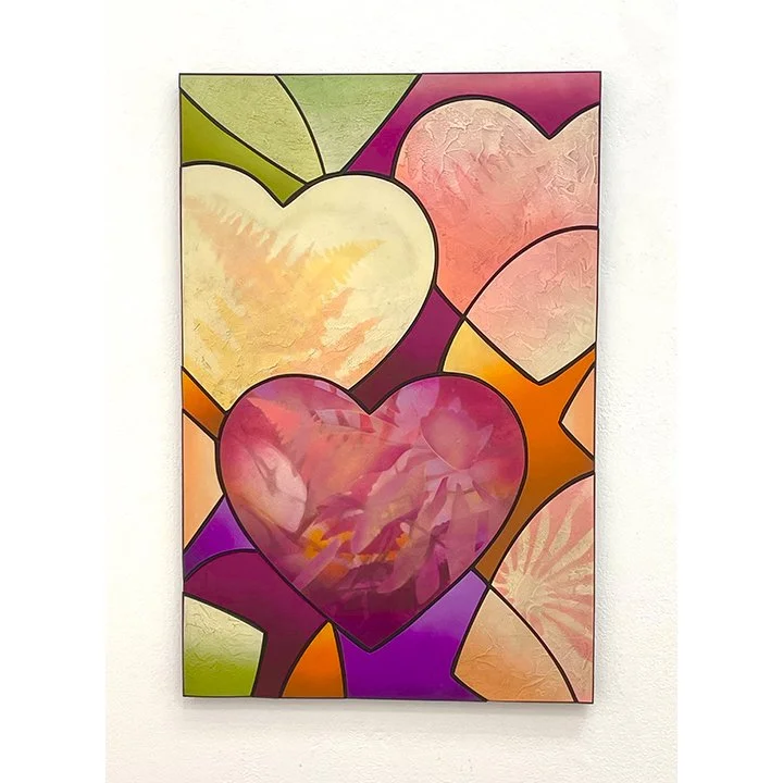 Works of Heart Donation 2026,
Oil and enamel on panel board,
23.5"W x 35.5"H x 1.5"D
