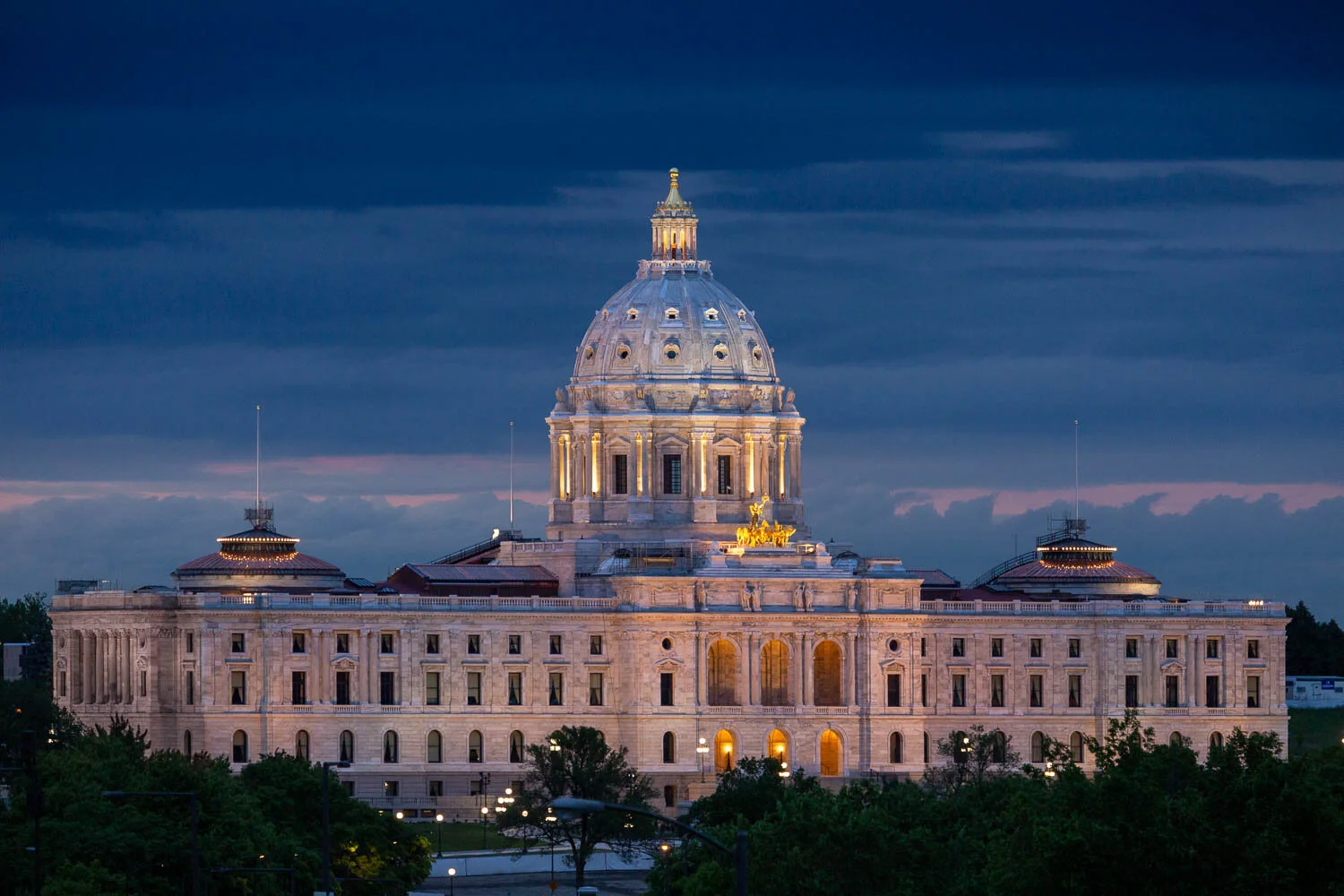 Minnesota State Capitol at Blue Hour