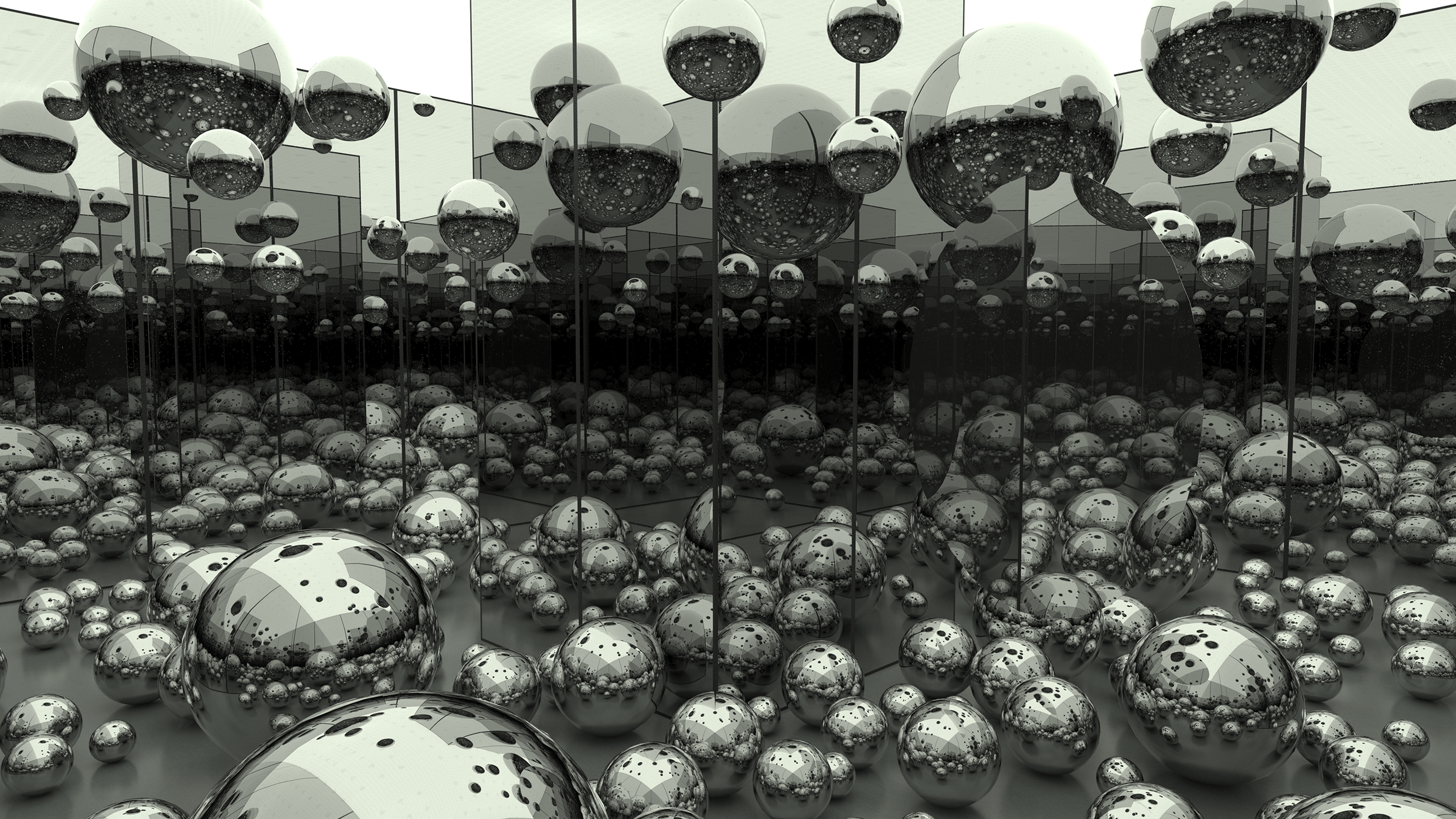 Infinite Reflections / 3D render (VRay)