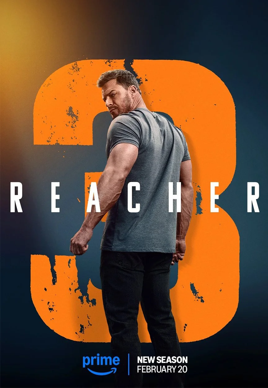 Reacher - Season 3 (2023-24).
Credit: 2AAD - GFX.
Release Date: Prime Video on 02/20/2025