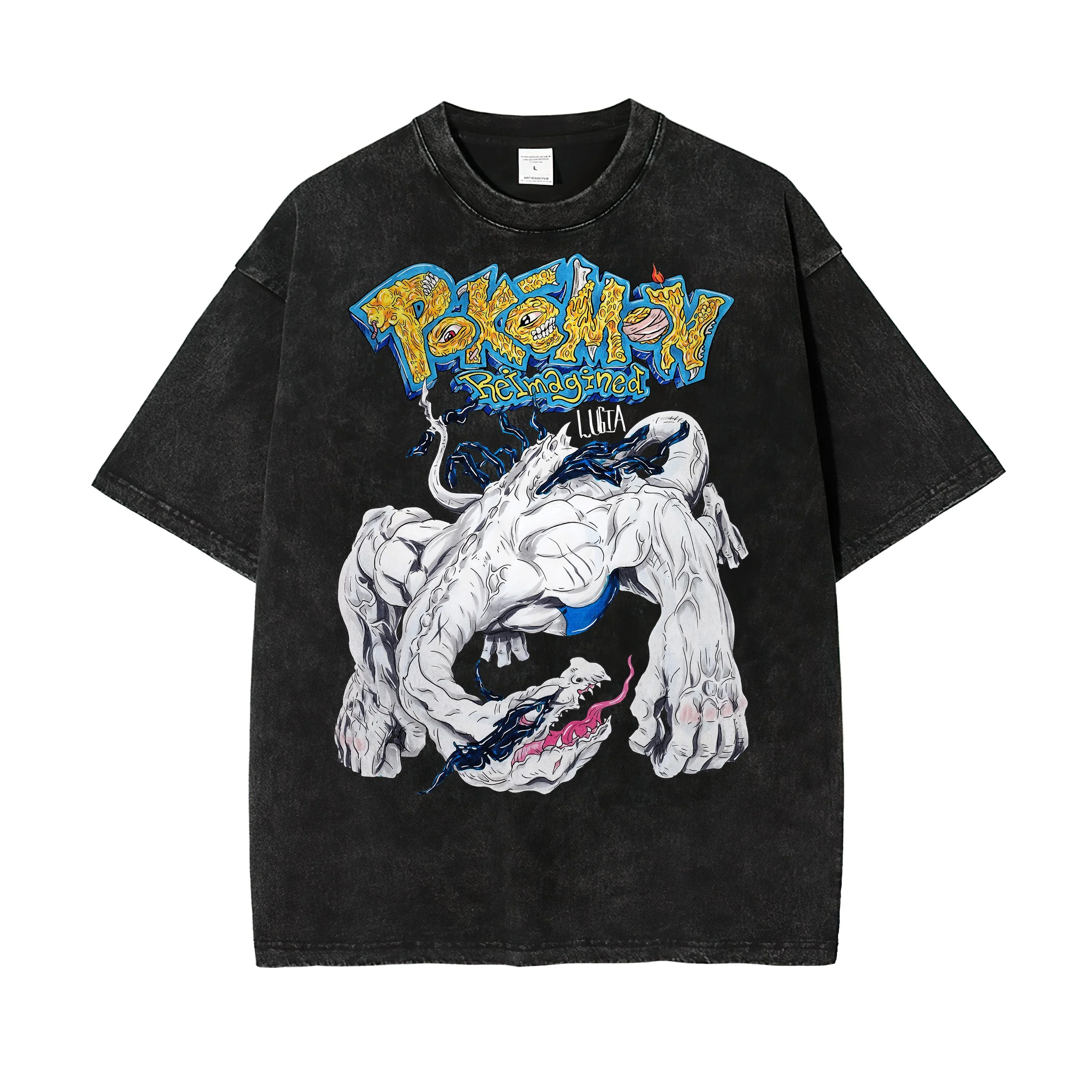 Lugia - Acid Wash Oversize Tee